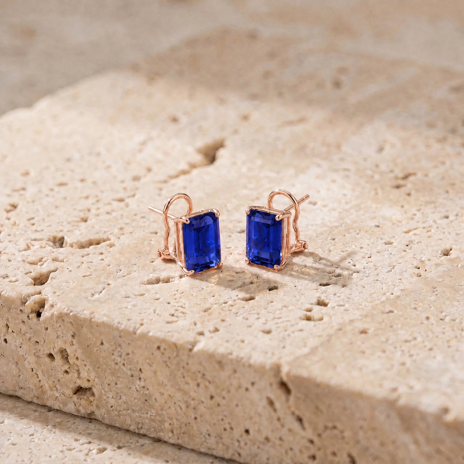Rose Gold Sapphire & Emerald — Maddalenina