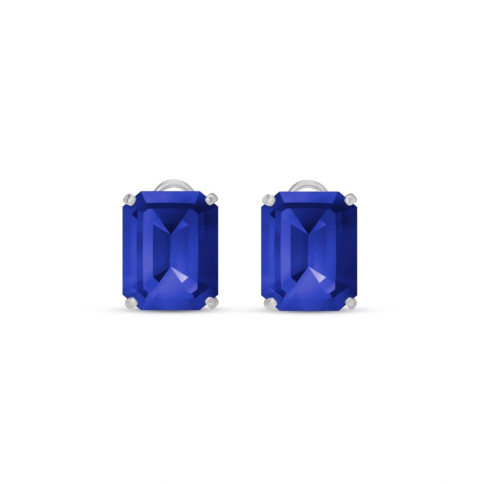 White Gold Sapphire & Emerald — Maddalenina