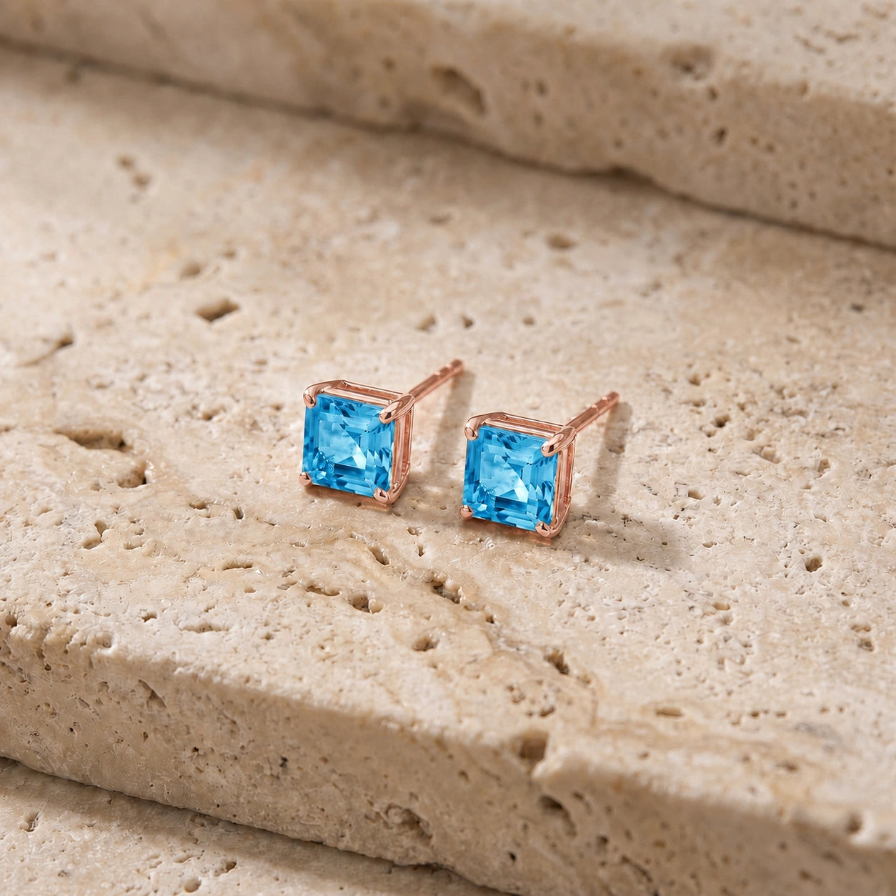 Rose Gold Blue Topaz — Mariaemilia