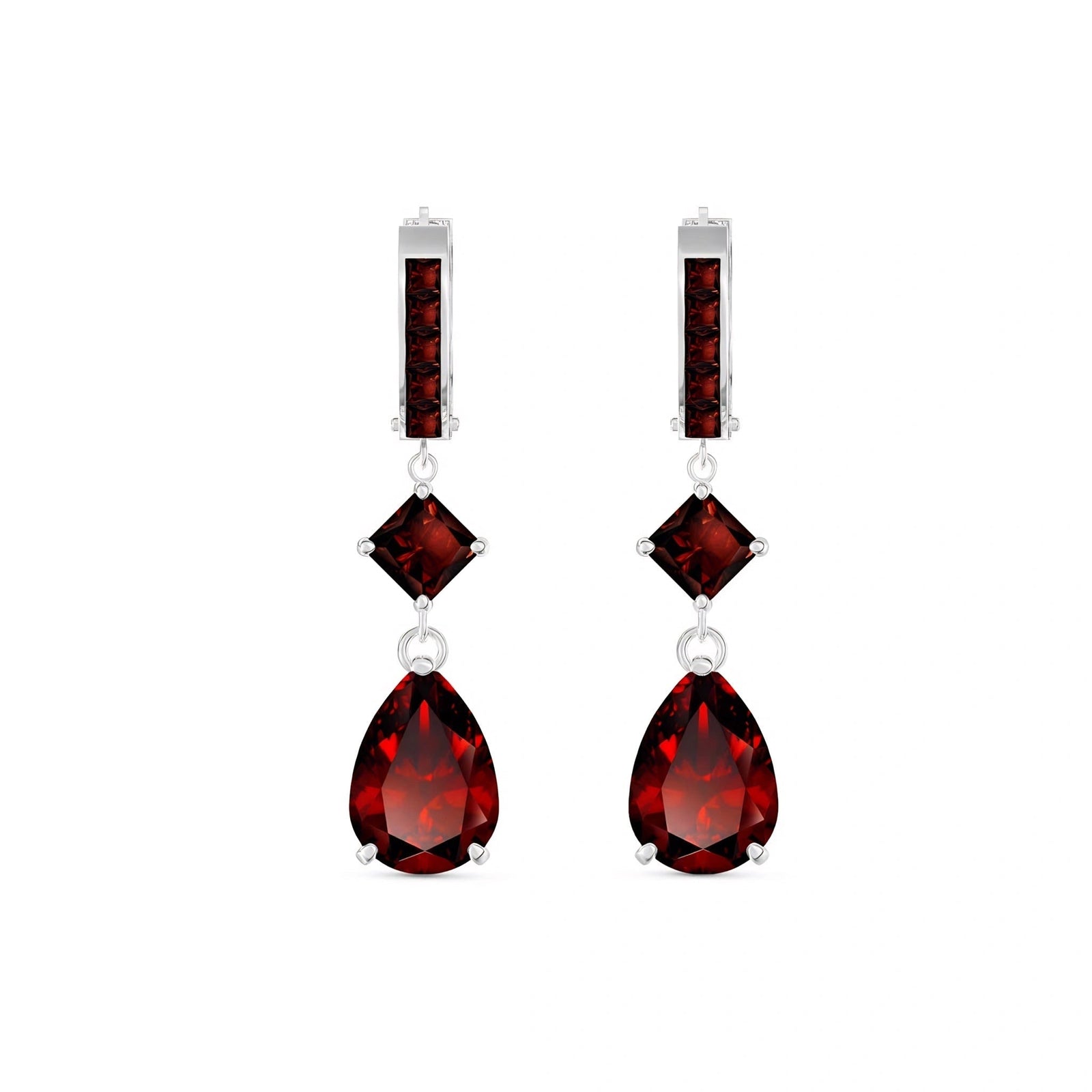 White Gold Garnet — Mariaemilia