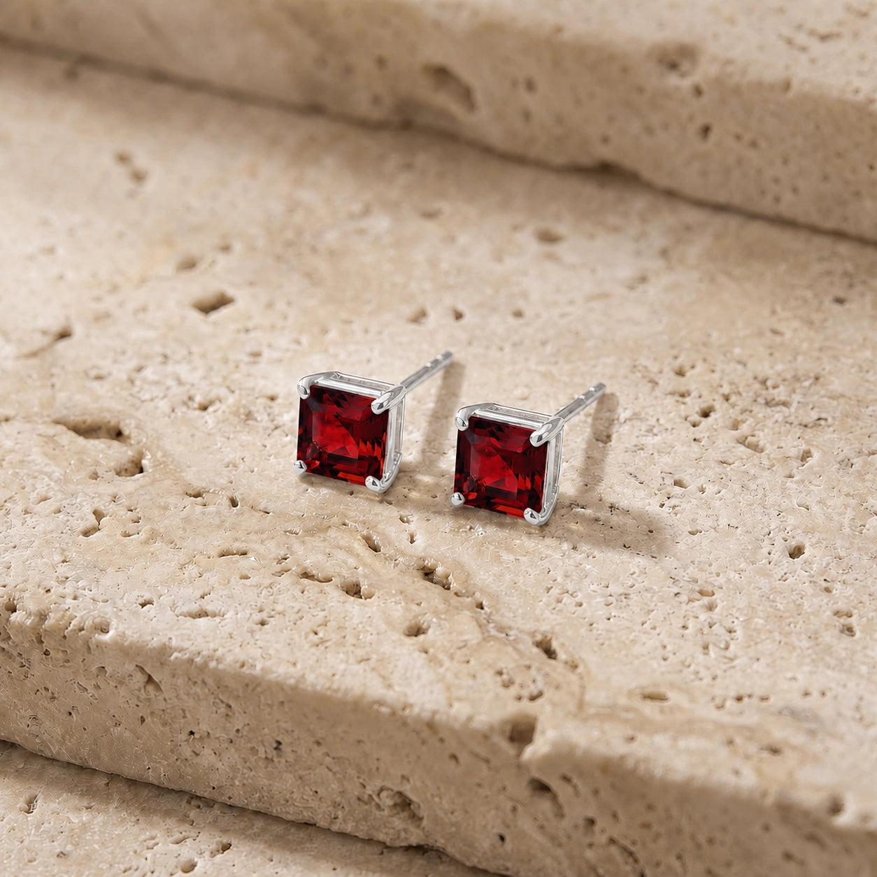 White Gold Garnet — Mariaemilia