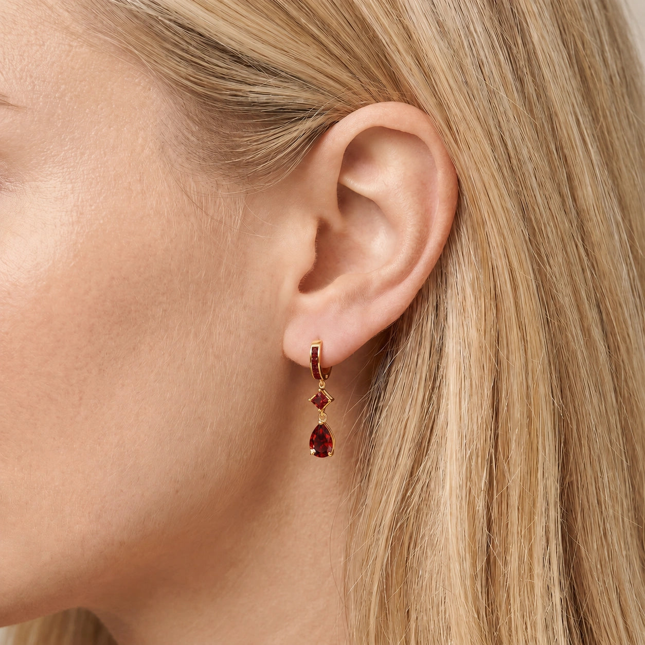 Yellow Gold Garnet — Mariaemilia