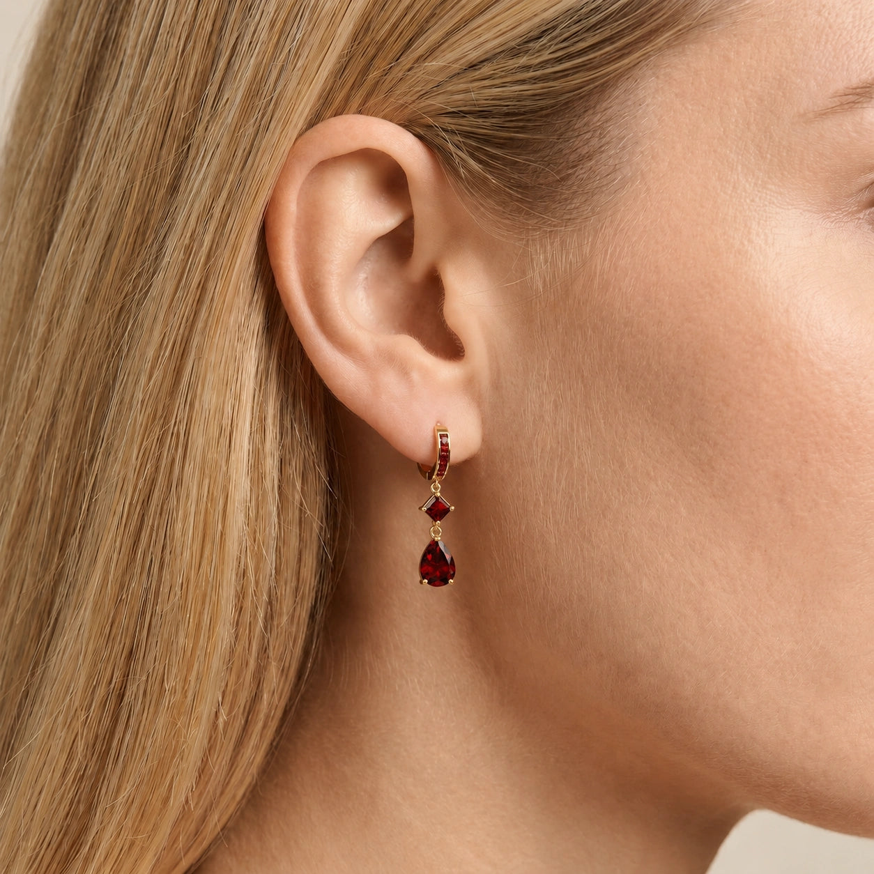 Yellow Gold Garnet — Mariaemilia