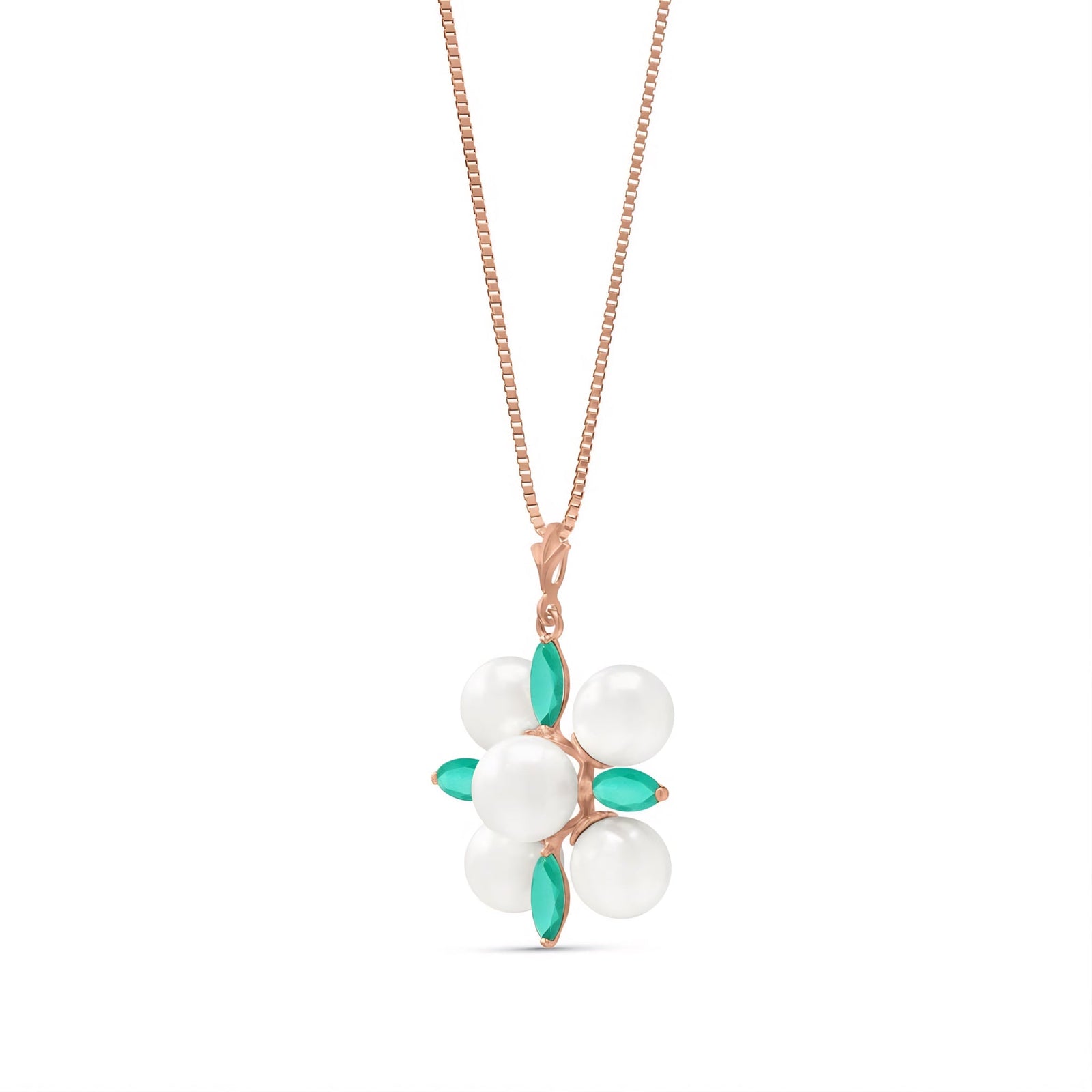 Rose Gold Belle Necklace Amethyst 10K — Aurelia