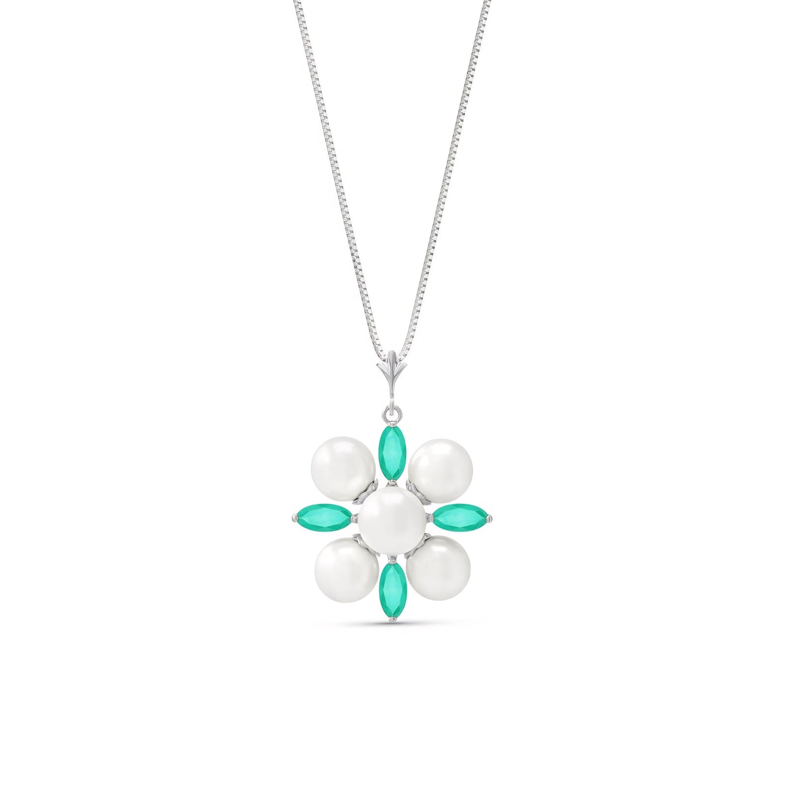 White Gold Belle Necklace Amethyst 10K — Aurelia