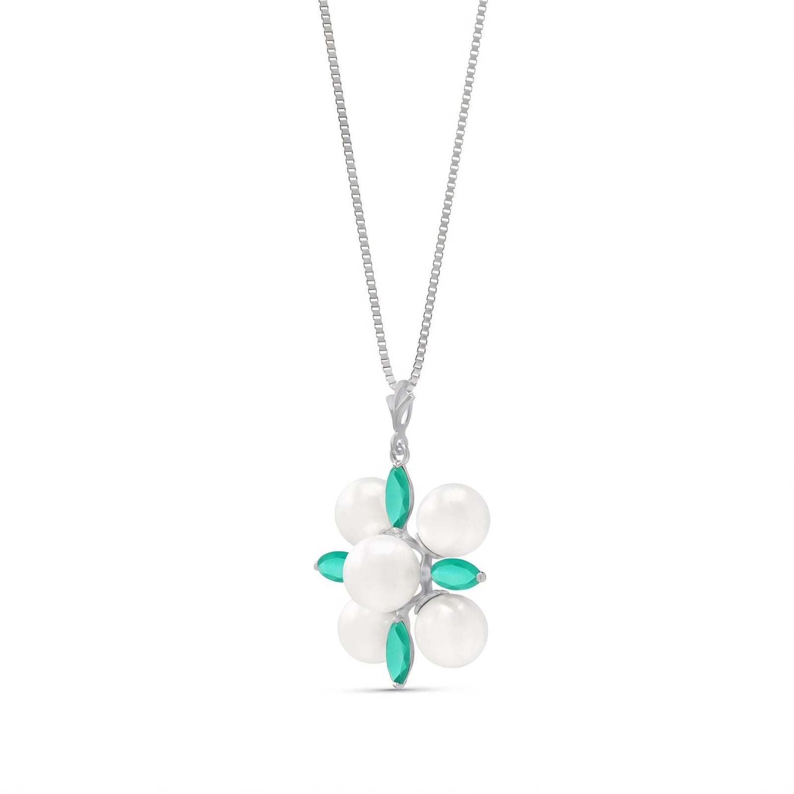White Gold Belle Necklace Amethyst 10K — Aurelia