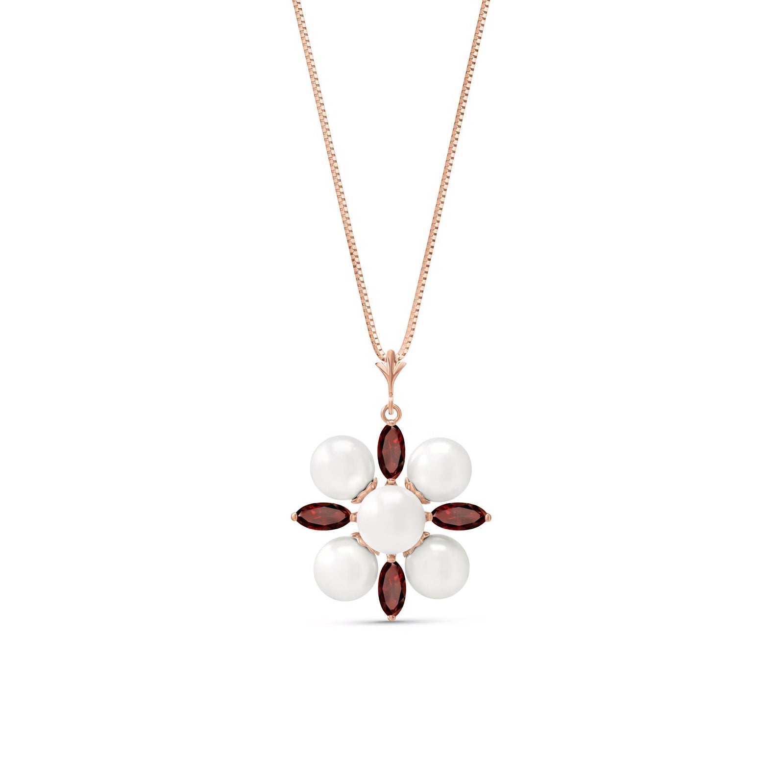 Rose Gold Belle Necklace Citrine 10K — Aurelia