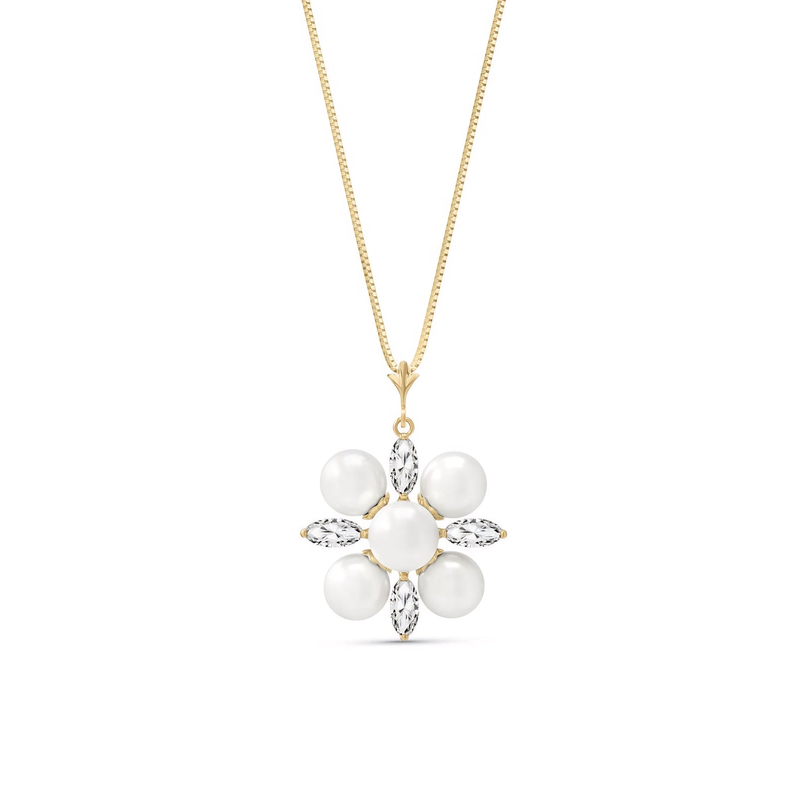 Yellow Gold Belle Necklace Sapphire 10K — Aurelia