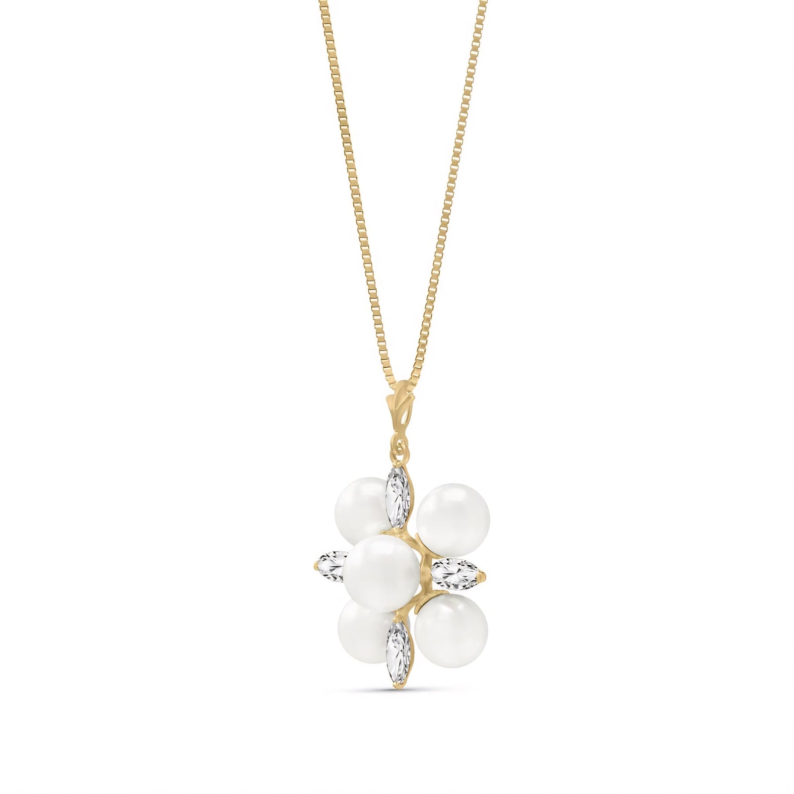 Yellow Gold Belle Necklace Sapphire 10K — Aurelia