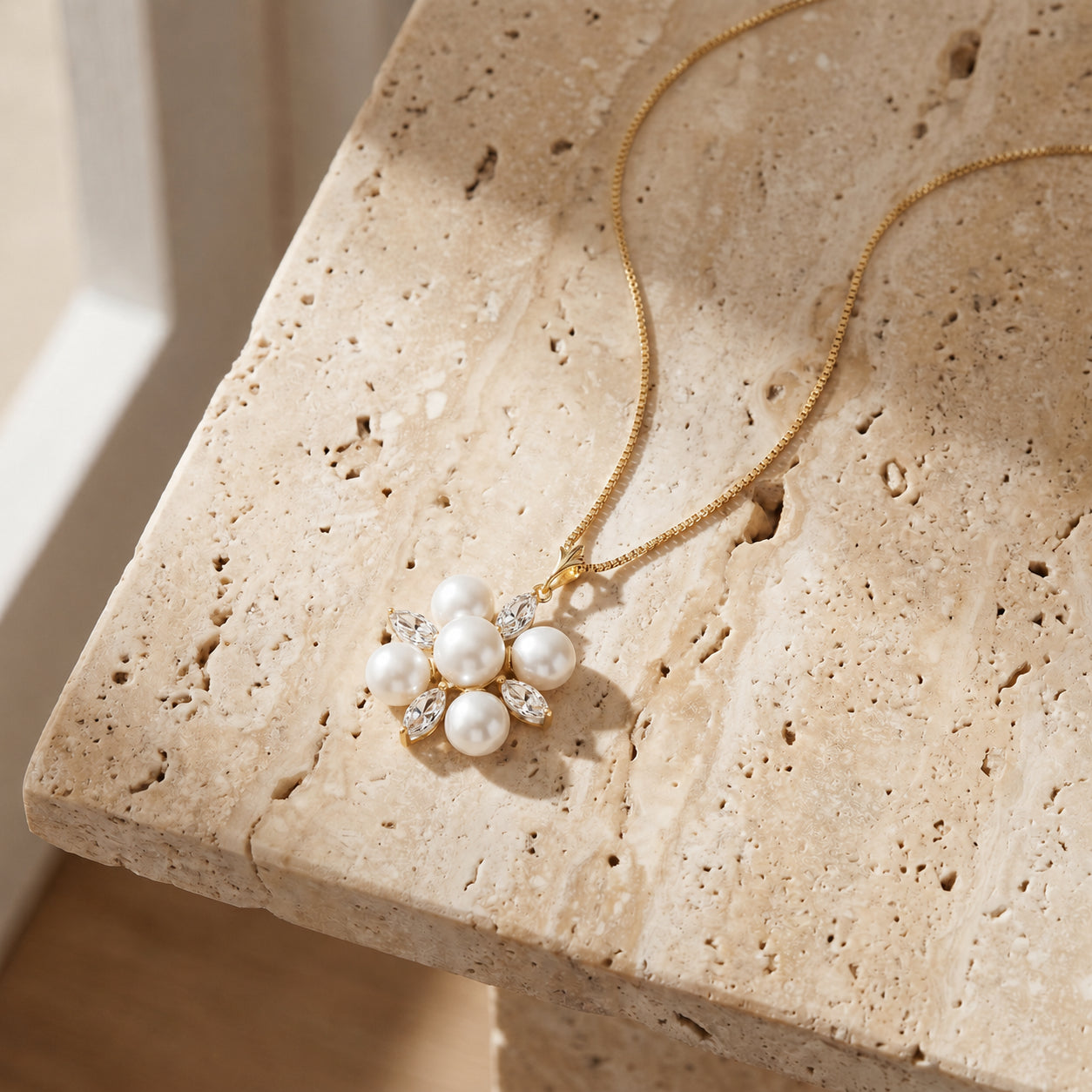 Yellow Gold Belle Necklace Sapphire 10K — Aurelia