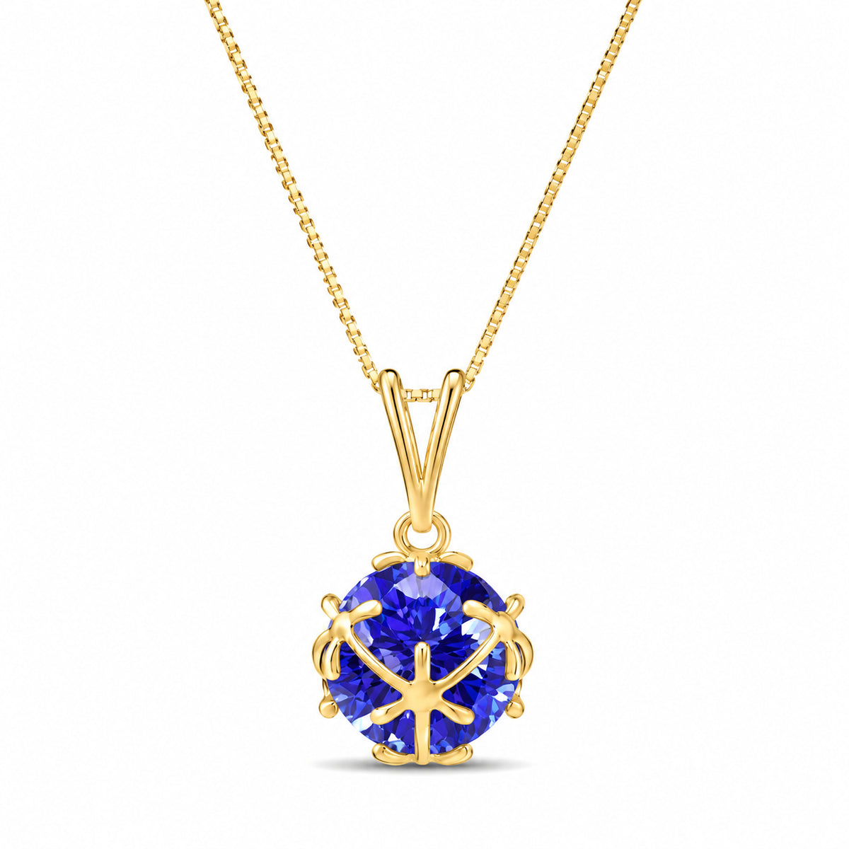 Yellow Gold Rose Pendant Necklace Opal 10K — Flora