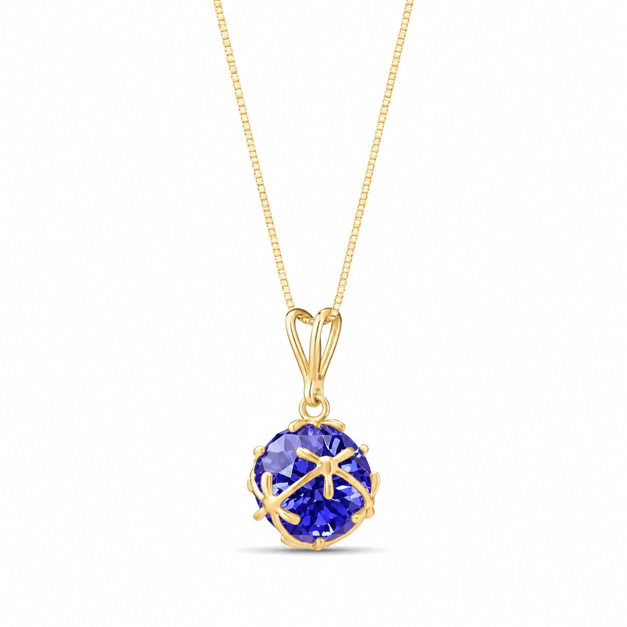 Yellow Gold Rose Pendant Necklace Opal 10K — Flora
