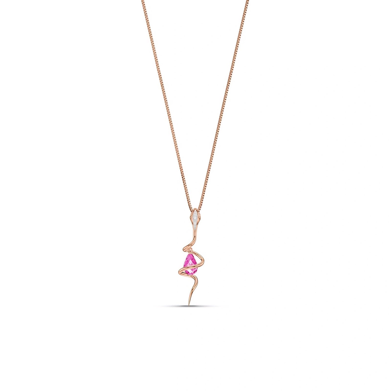 Rose Gold Pendant Necklace Ruby 10K — Argentina