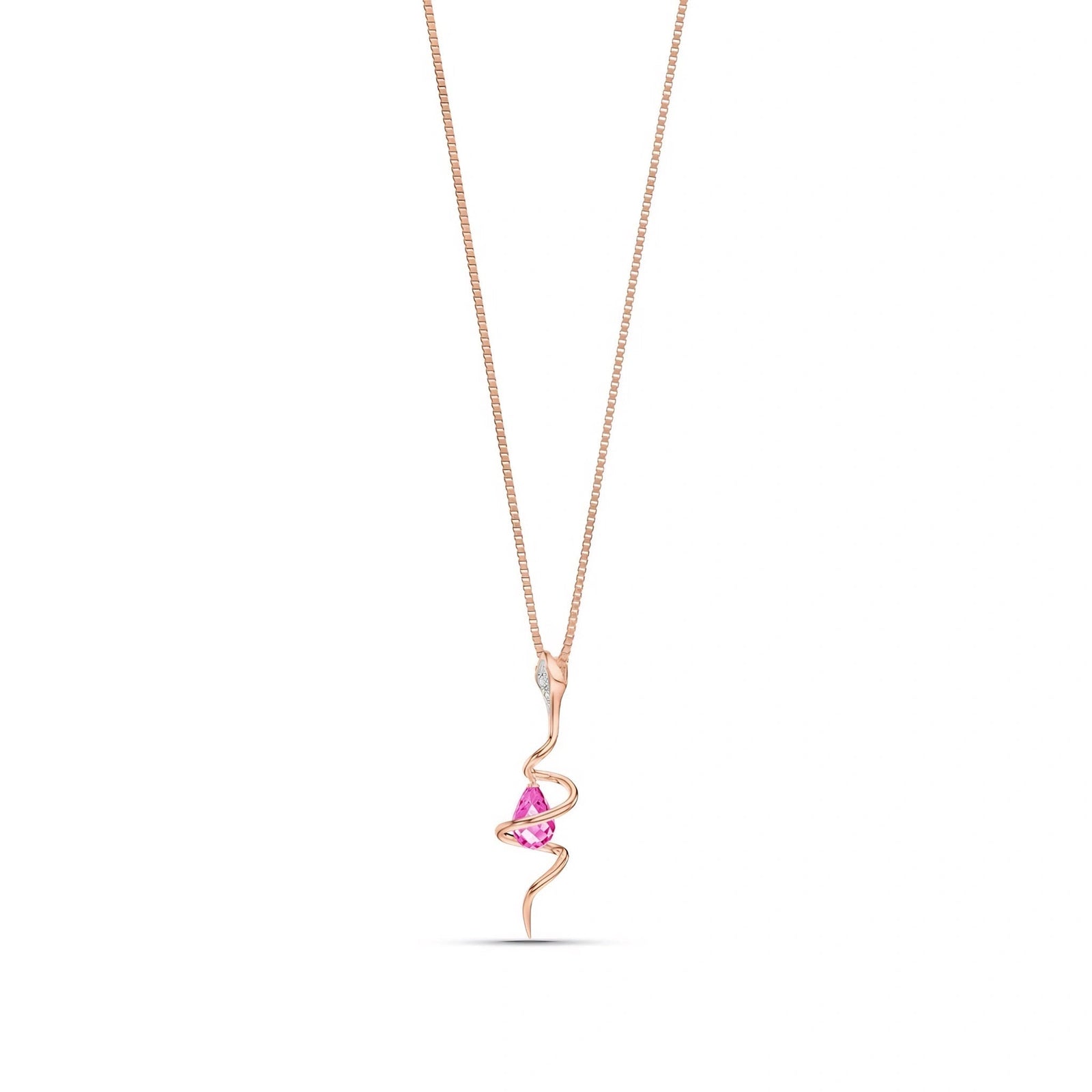 Rose Gold Pendant Necklace Ruby 10K — Argentina
