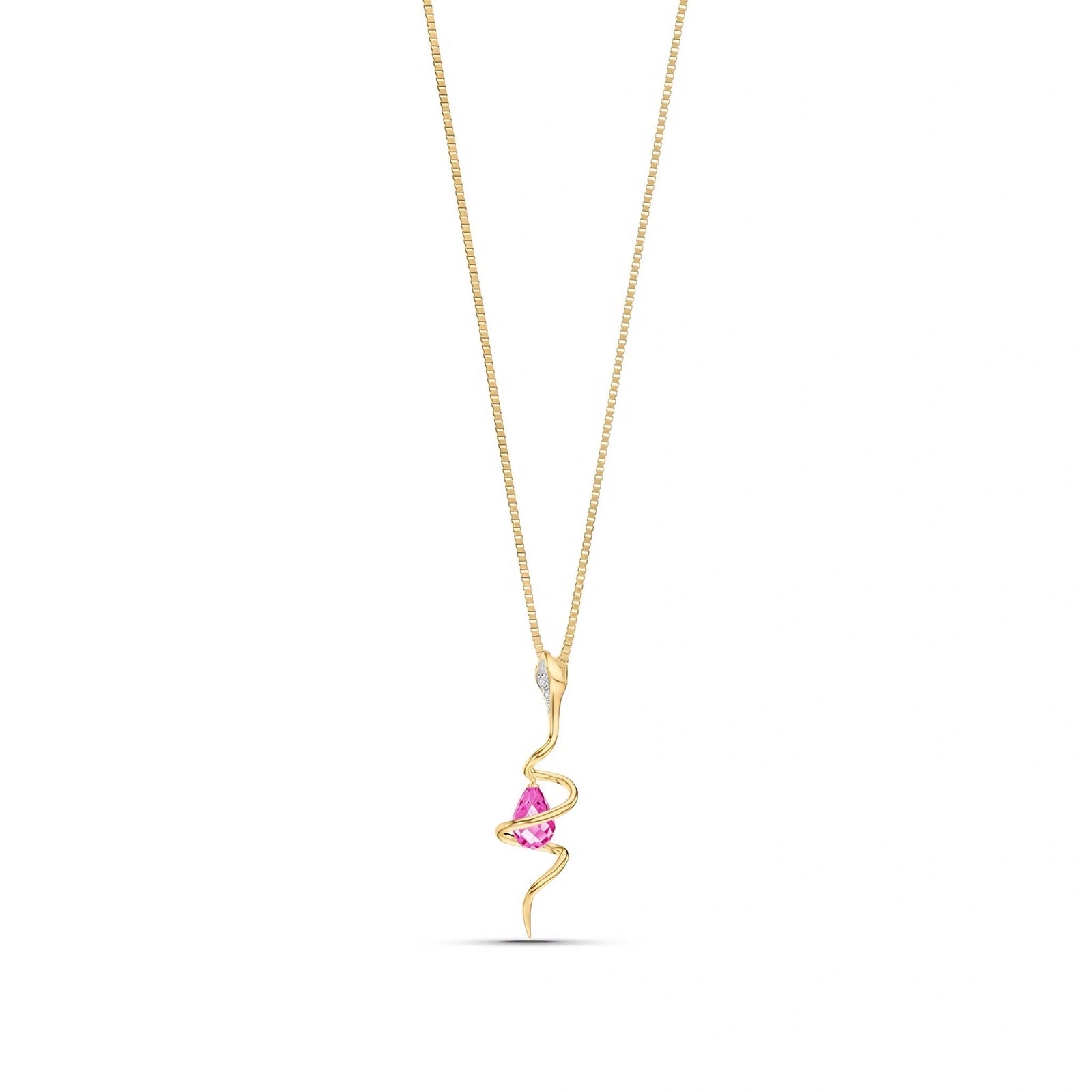 Yellow Gold Pendant Necklace Ruby 10K — Argentina