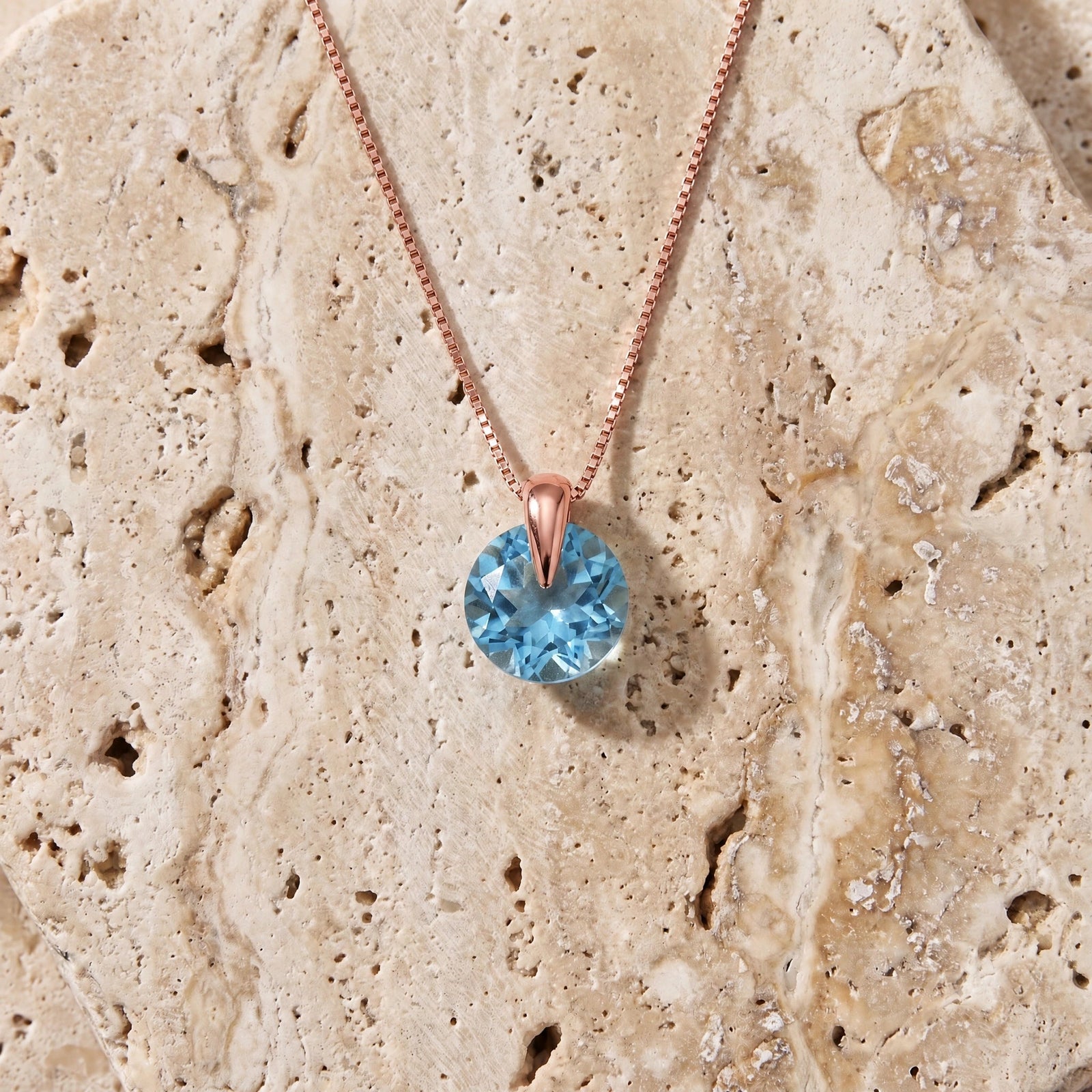 Rose Gold Blue Topaz — Casimira