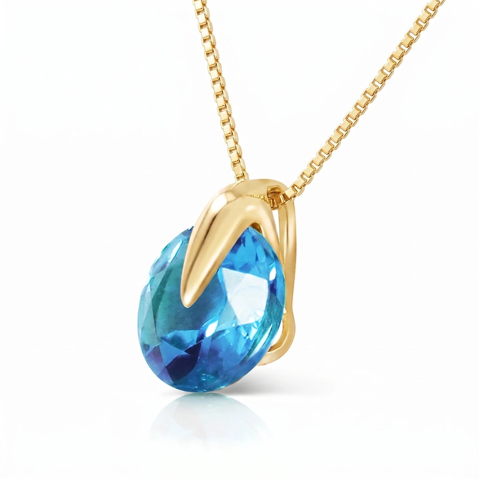 Yellow Gold Blue Topaz — Casimira