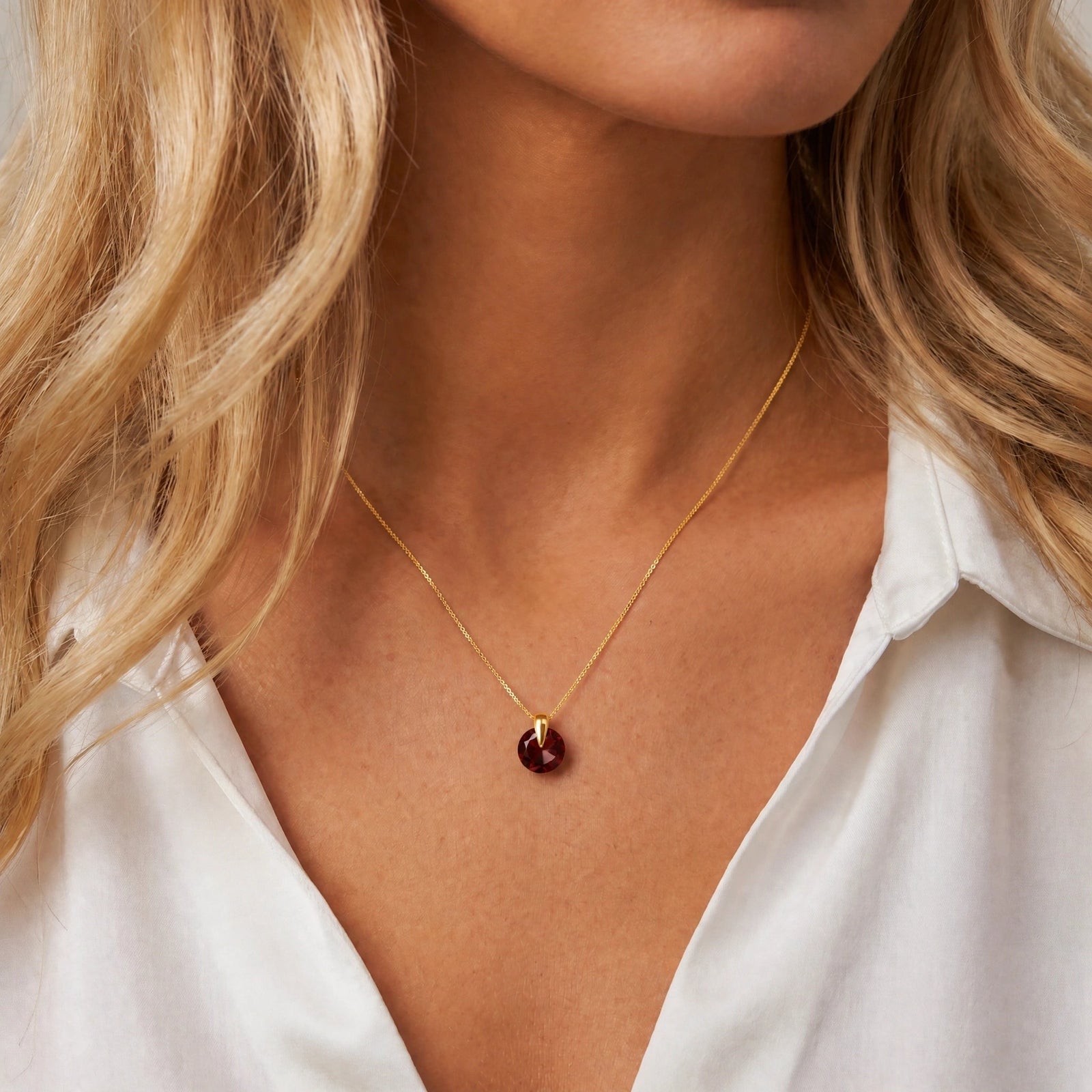 Yellow Gold Garnet — Casimira