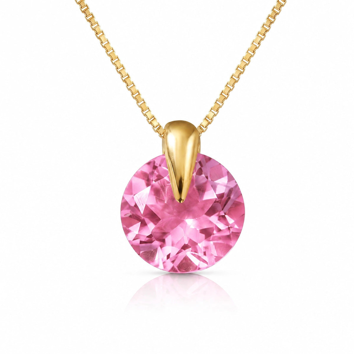 Yellow Gold Pink Topaz — Casimira