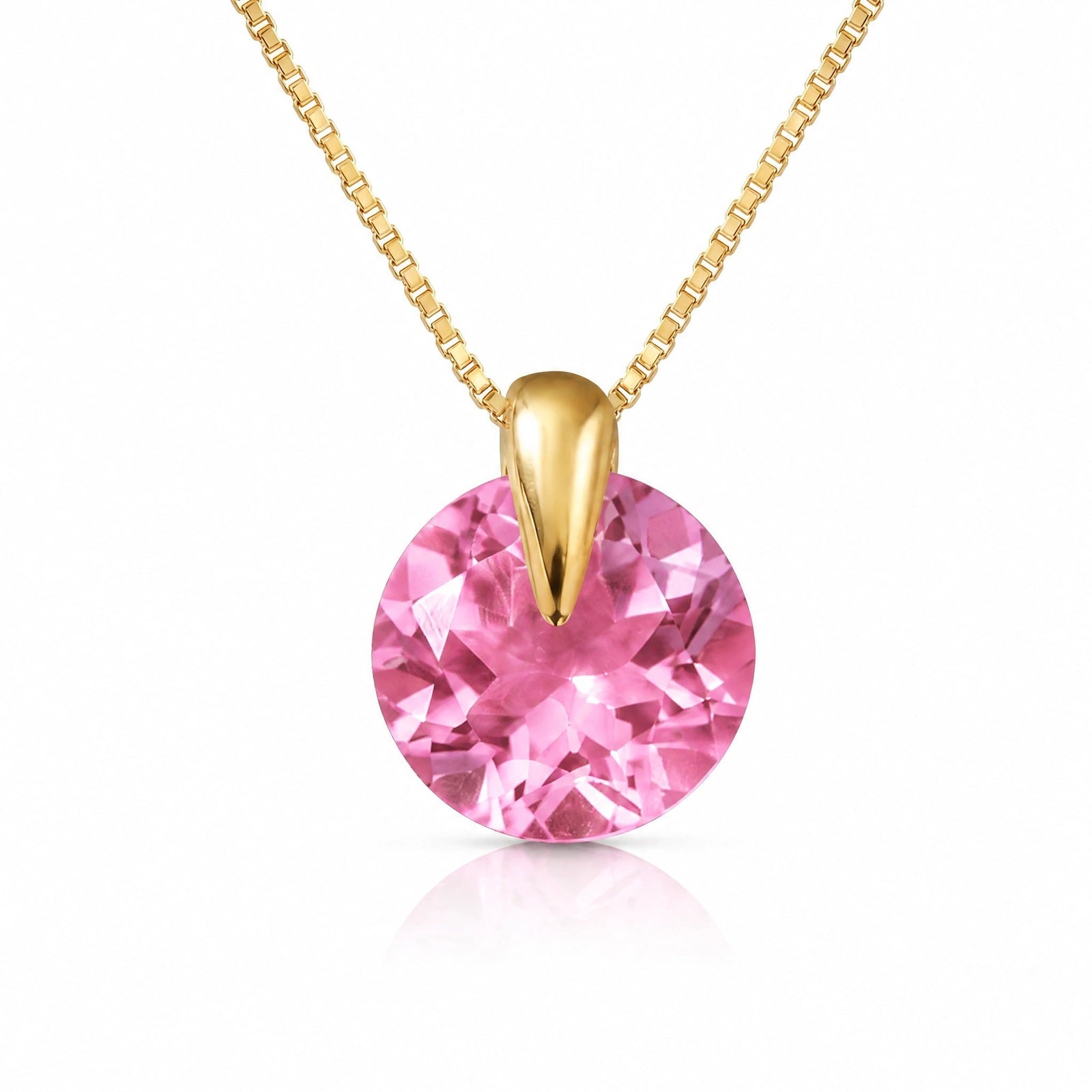 Yellow Gold Pink Topaz — Casimira