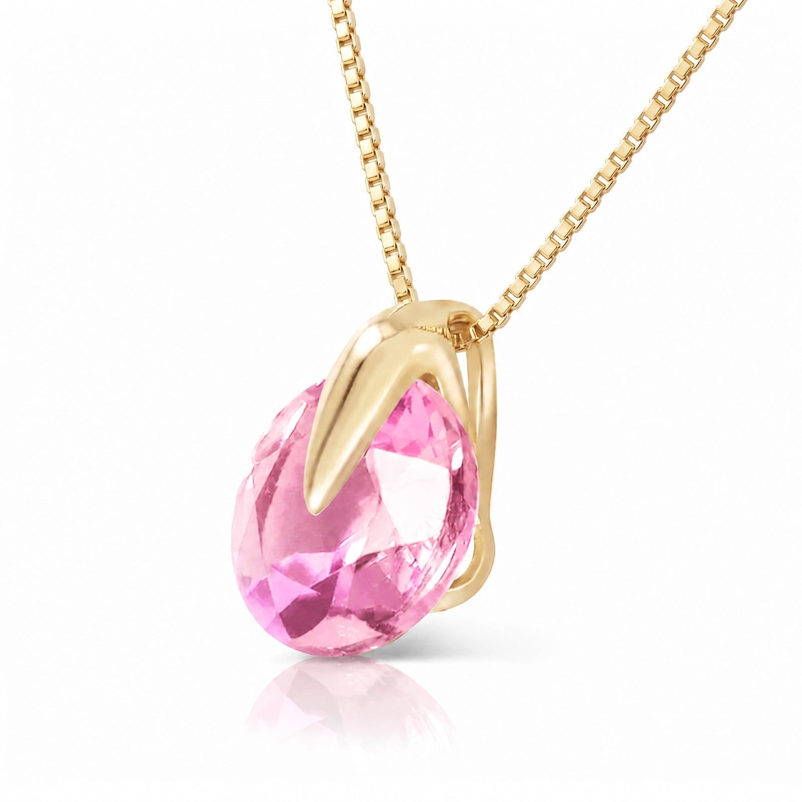 Yellow Gold Pink Topaz — Casimira