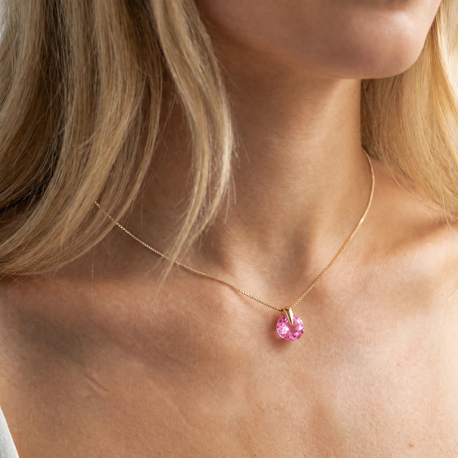 Yellow Gold Pink Topaz — Casimira