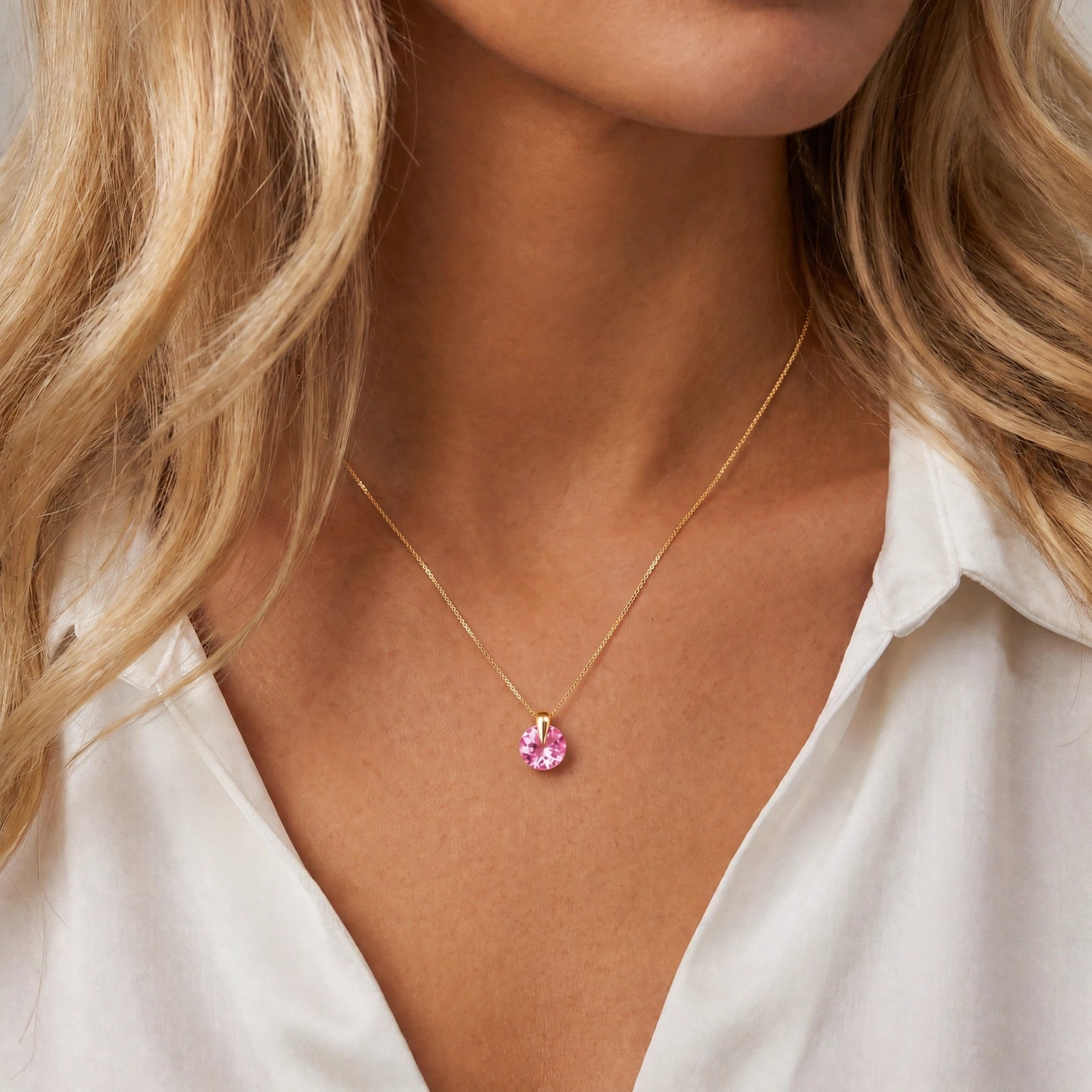 Yellow Gold Pink Topaz — Casimira
