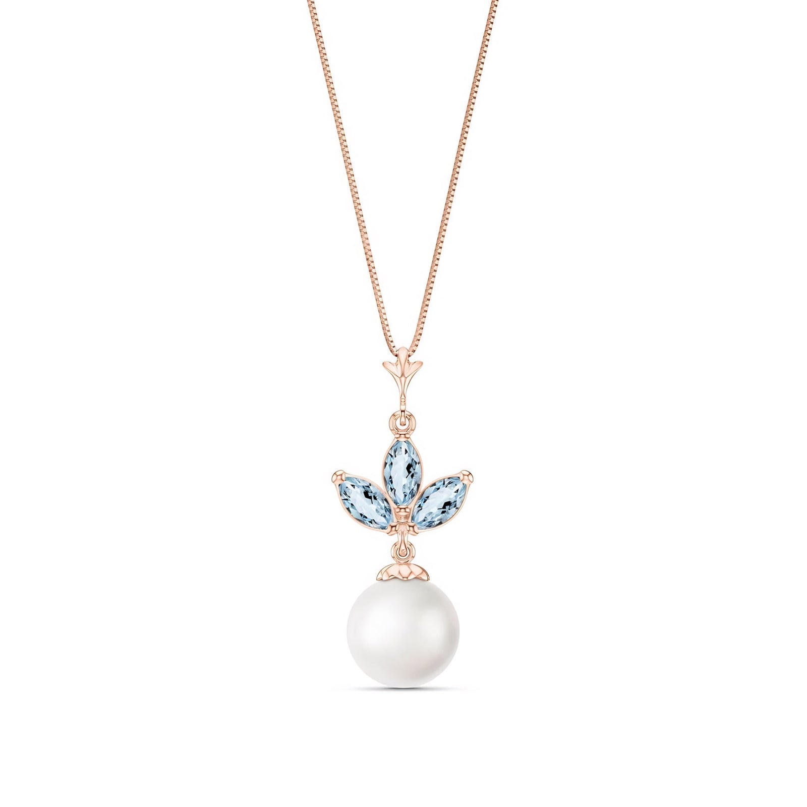 Rose Gold Necklace Peridot 10K — Colombina