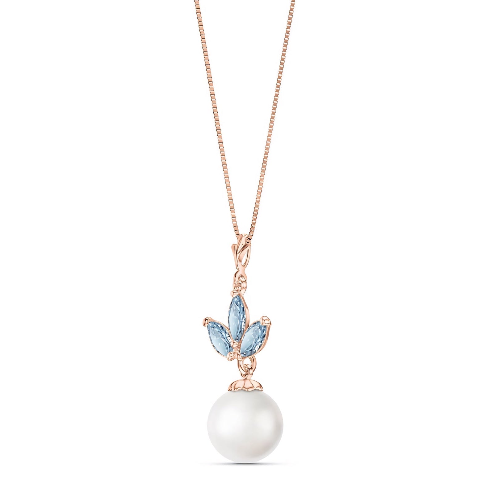 Rose Gold Necklace Peridot 10K — Colombina