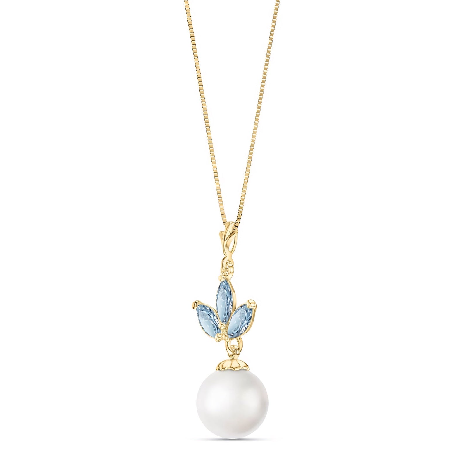 Yellow Gold Necklace Peridot 10K — Colombina