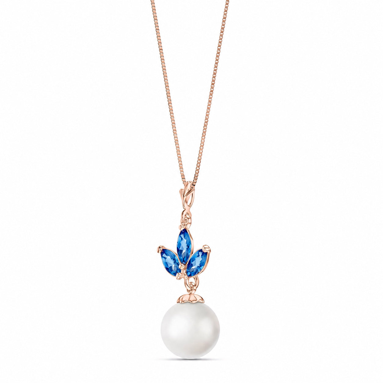 Rose Gold Necklace Opal 10K — Colombina