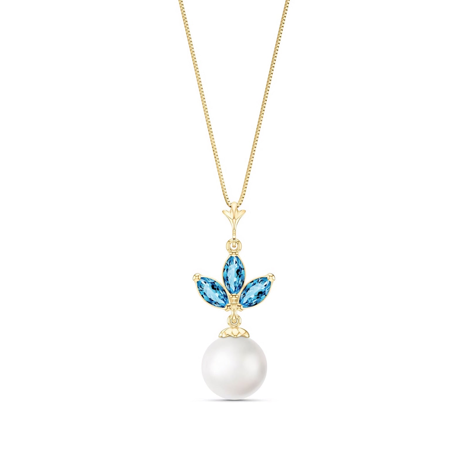 Yellow Gold Necklace Opal 10K — Colombina