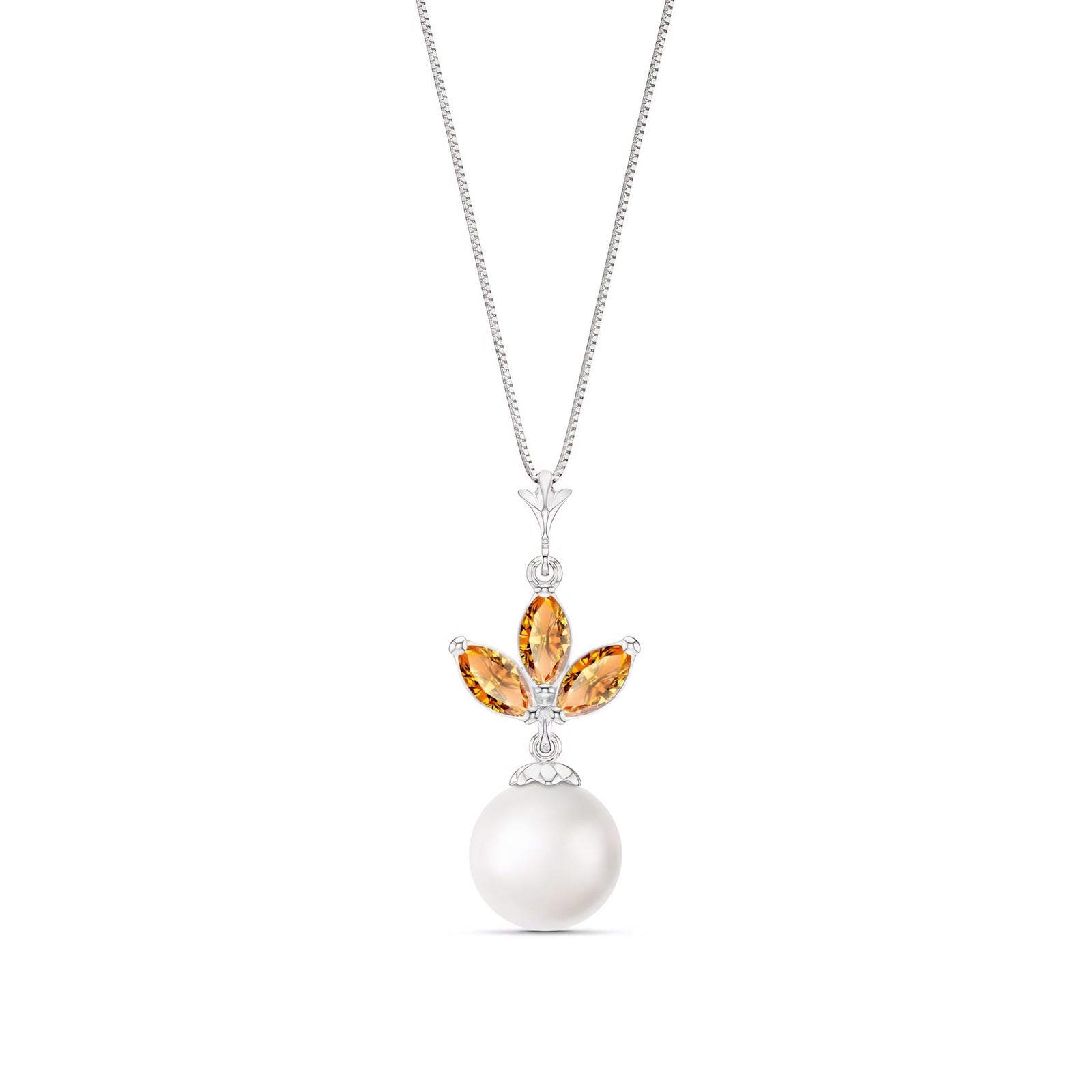 White Gold Necklace Tanzanite 10K — Colombina