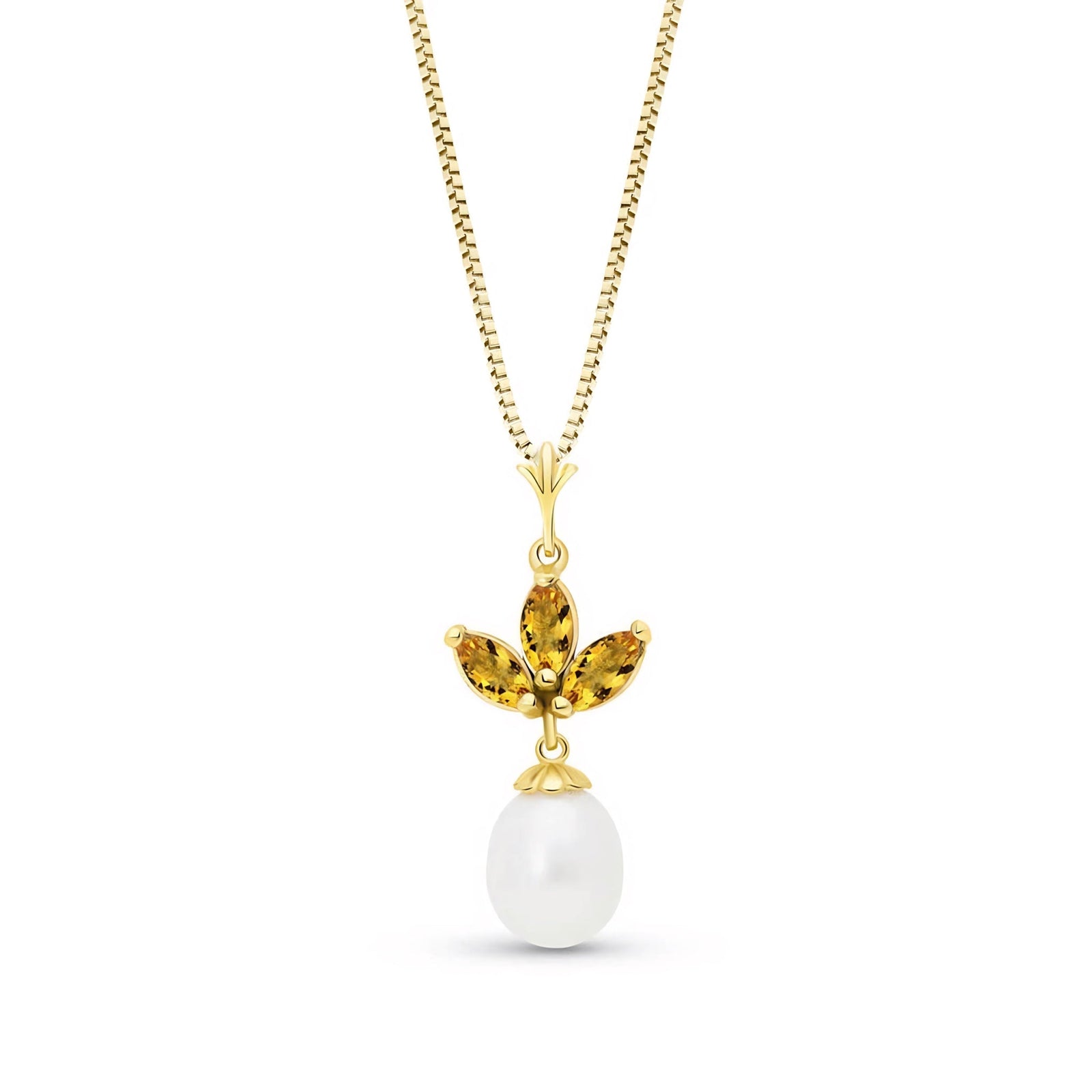 Yellow Gold Necklace Tanzanite 10K — Colombina