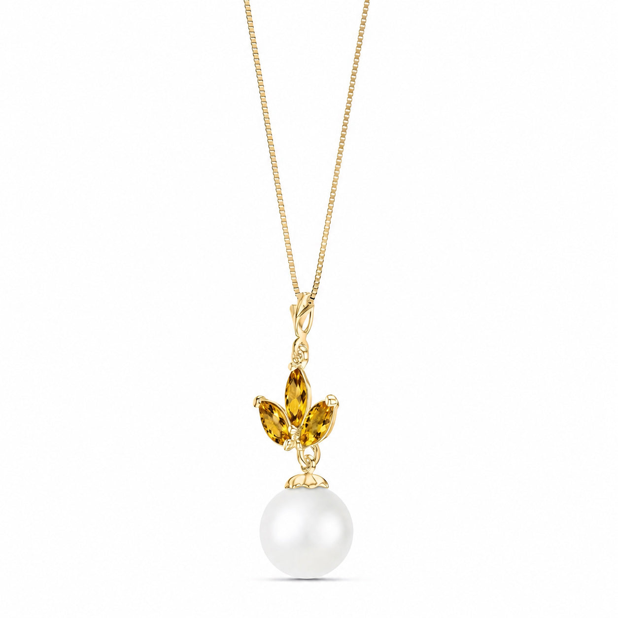 Yellow Gold Necklace Tanzanite 10K — Colombina