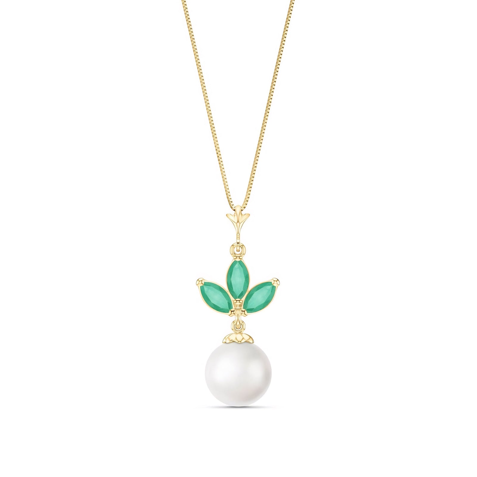 Yellow Gold Necklace Ruby 10K — Colombina