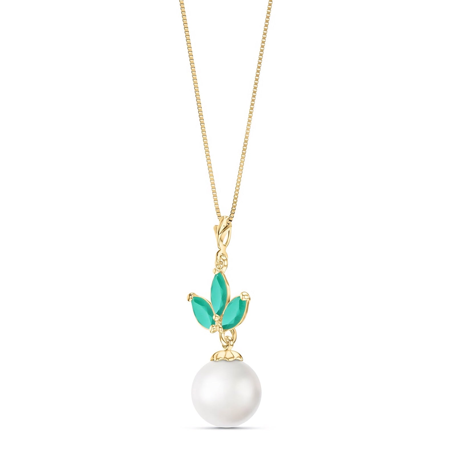 Yellow Gold Necklace Ruby 10K — Colombina