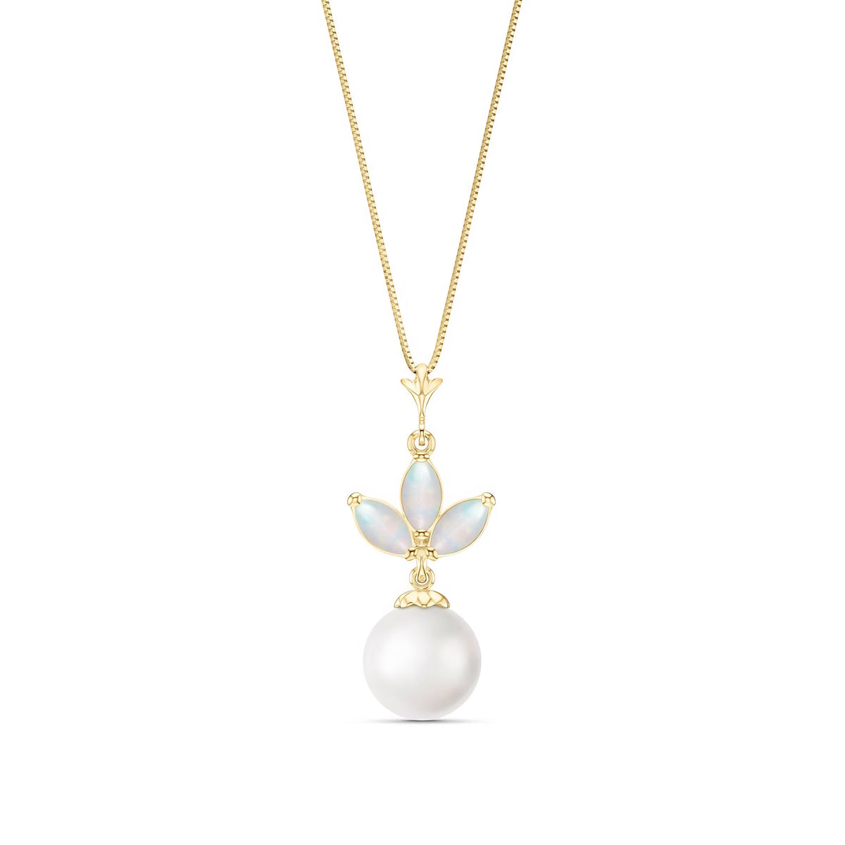 Yellow Gold Necklace Citrine 10K — Colombina