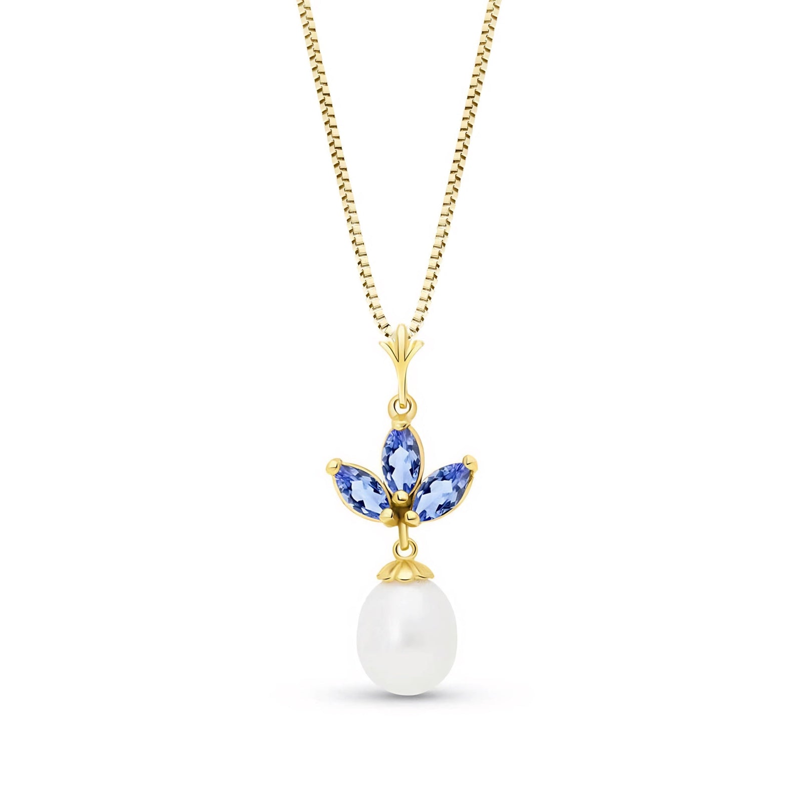 Yellow Gold Necklace Emerald 10K — Colombina
