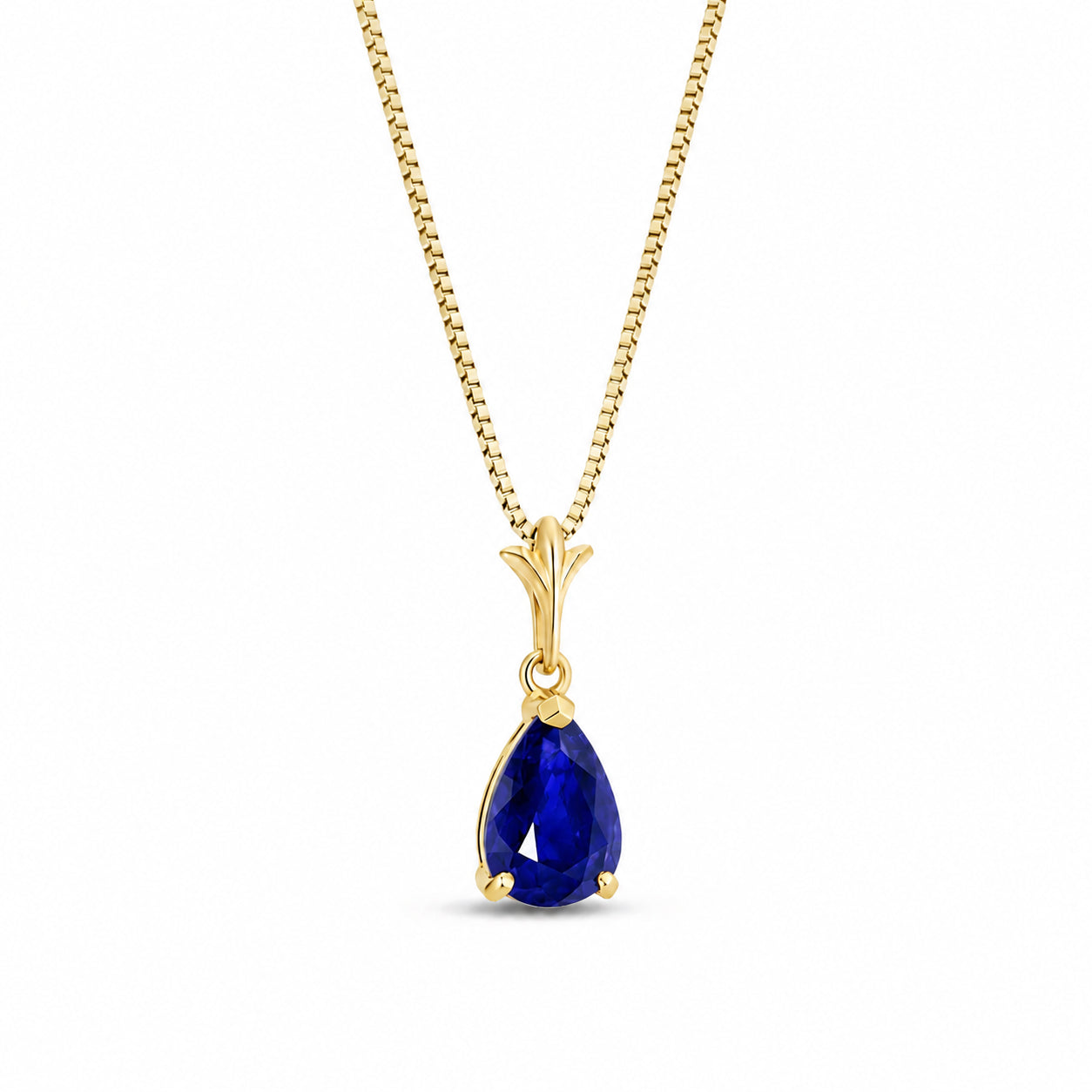 Yellow Gold Rose Necklace Green Amethyst 10K — Silvana