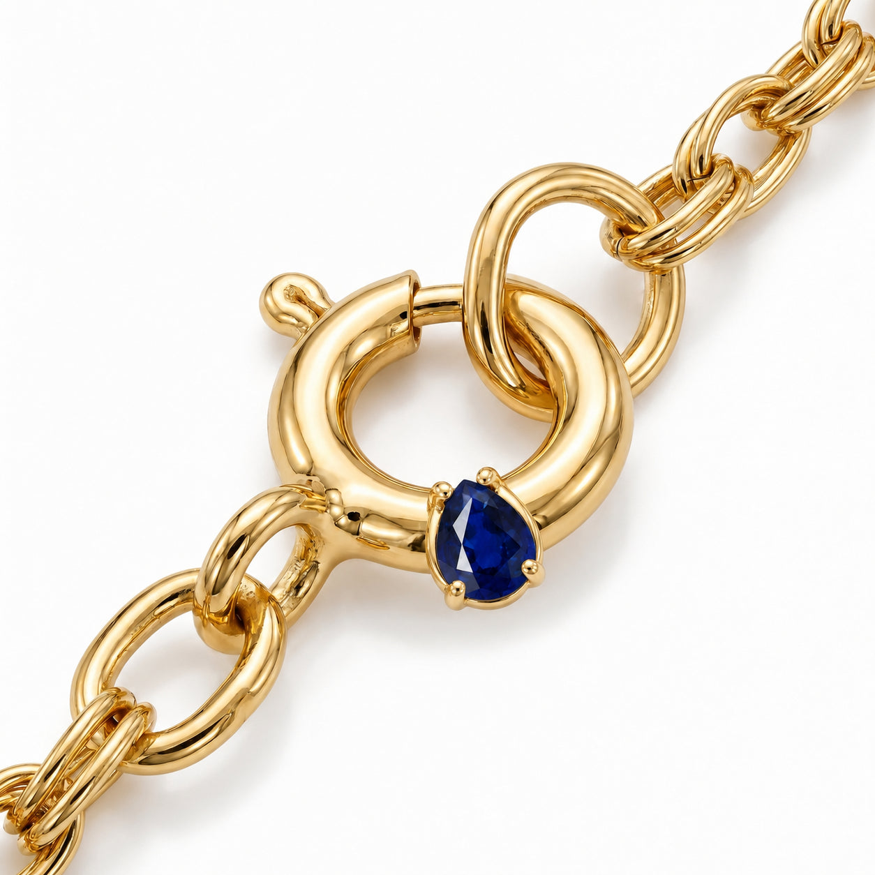 Yellow Gold Rose Necklace Green Amethyst 10K — Silvana
