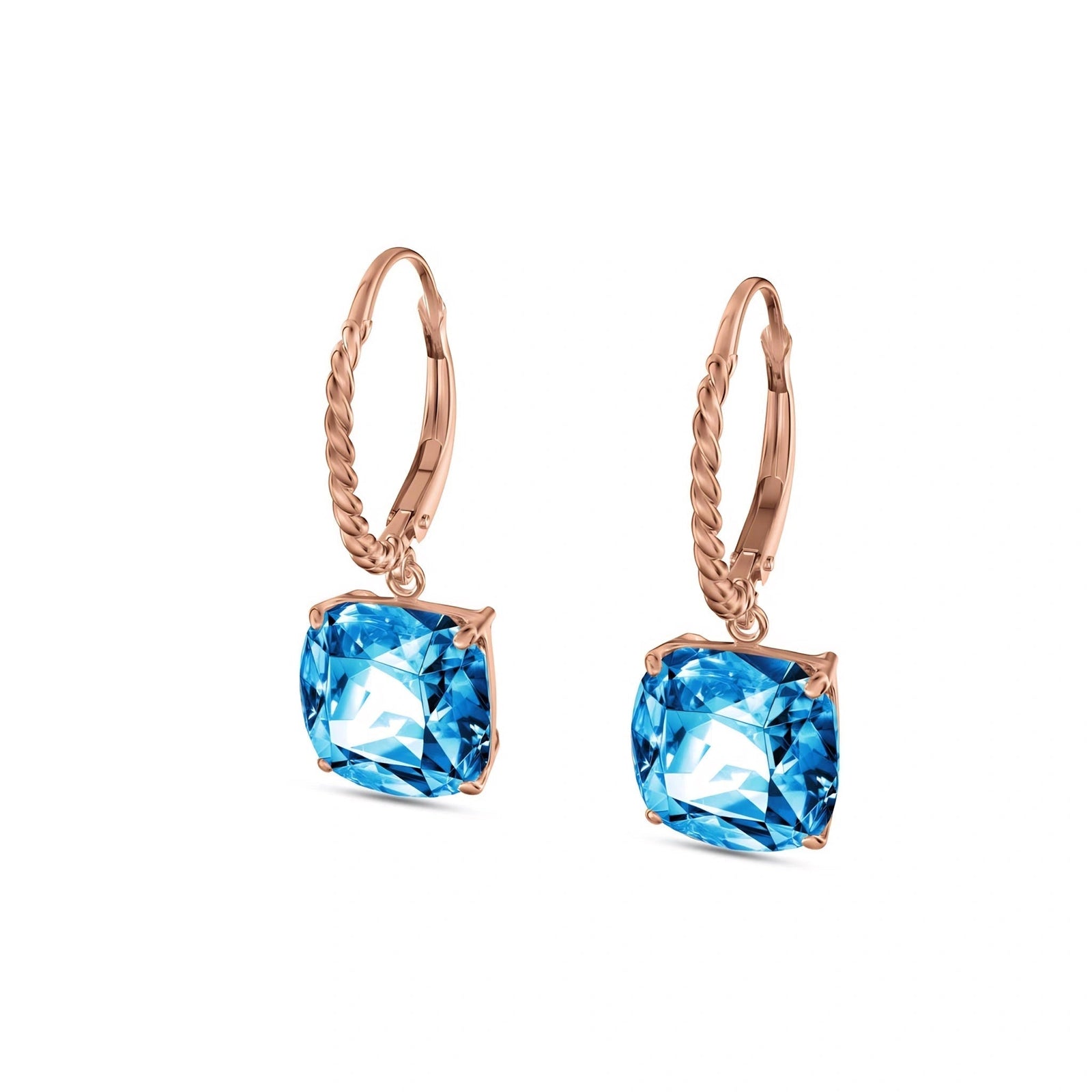 Rose Gold Blue Topaz — Mariaamabile