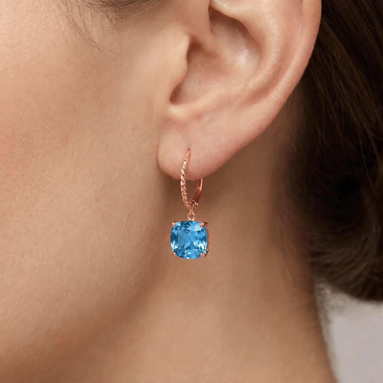 Rose Gold Blue Topaz — Mariaamabile