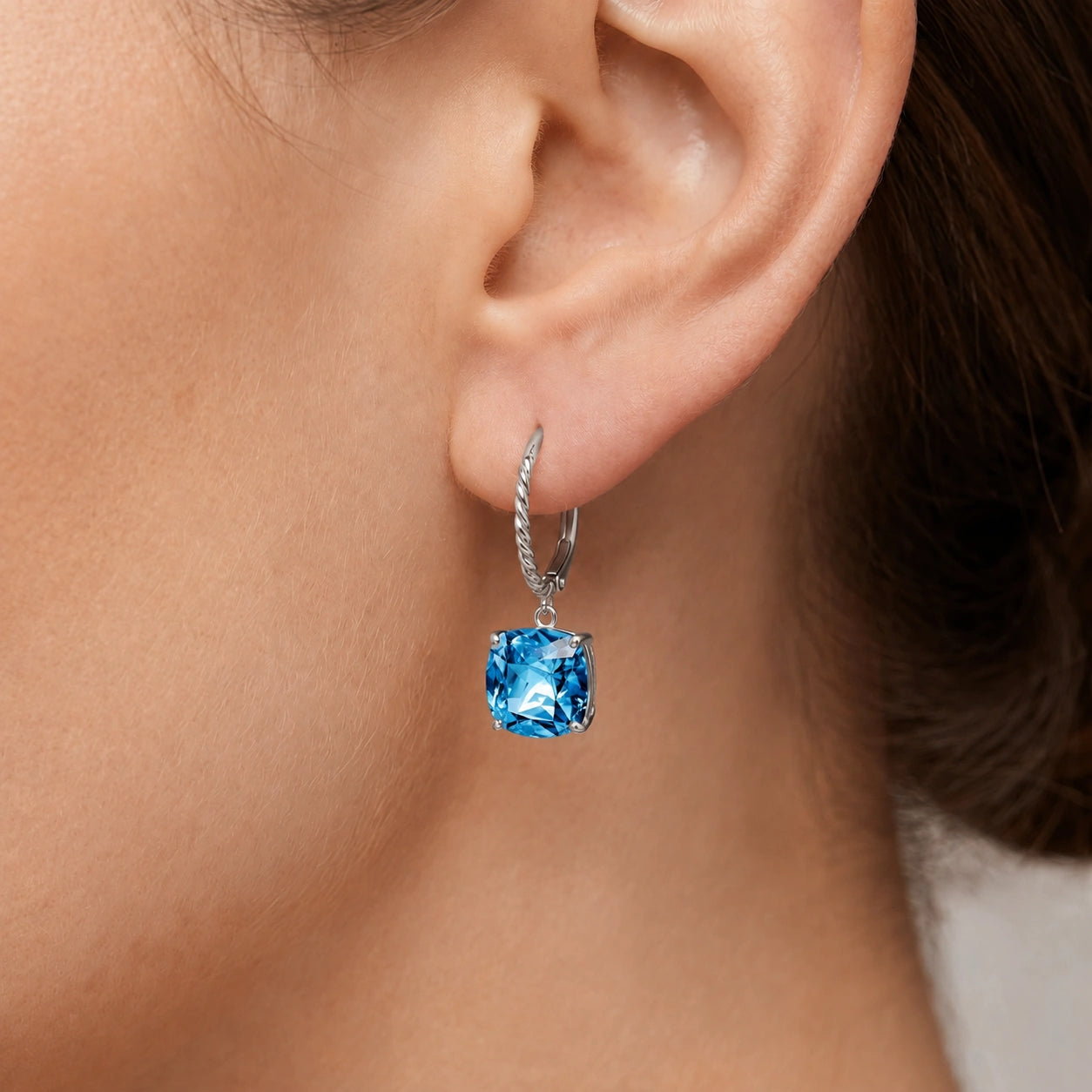 White Gold Blue Topaz — Mariaamabile