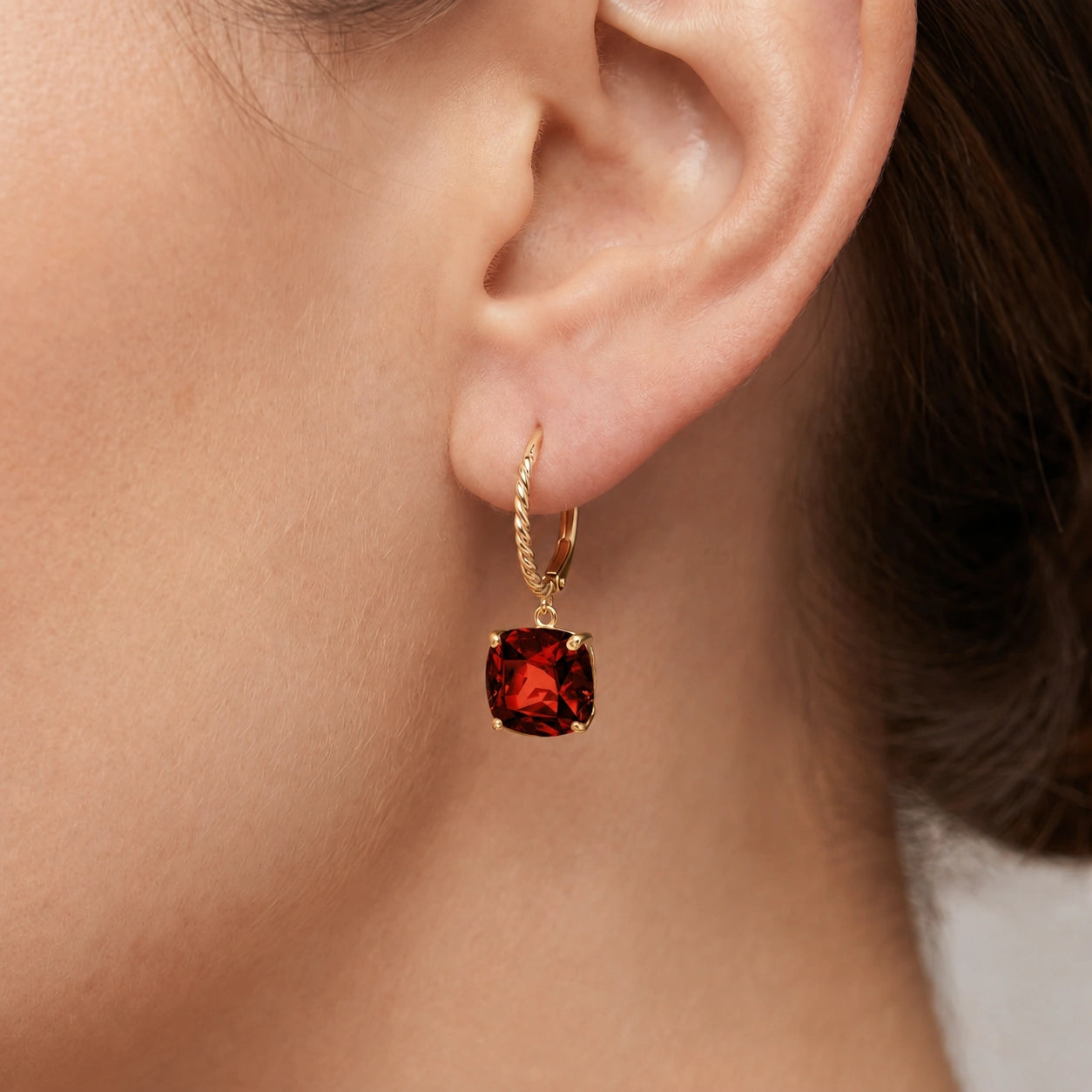 Yellow Gold Garnet — Mariaamabile