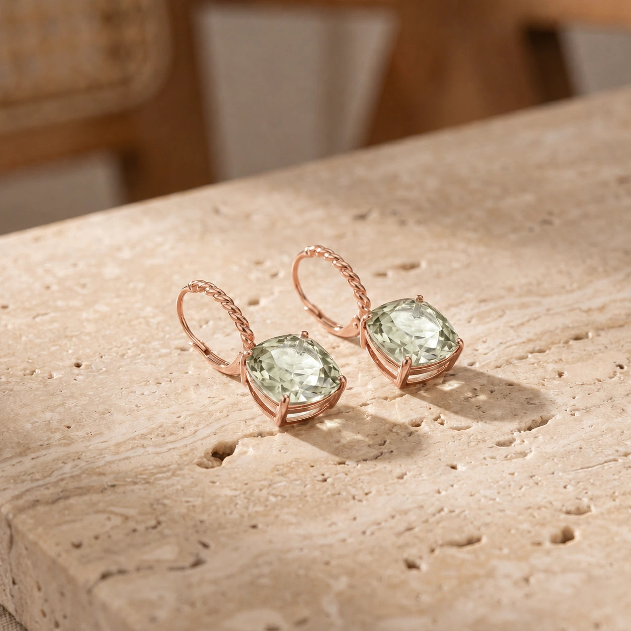 Rose Gold Green Amethyst — Mariaamabile