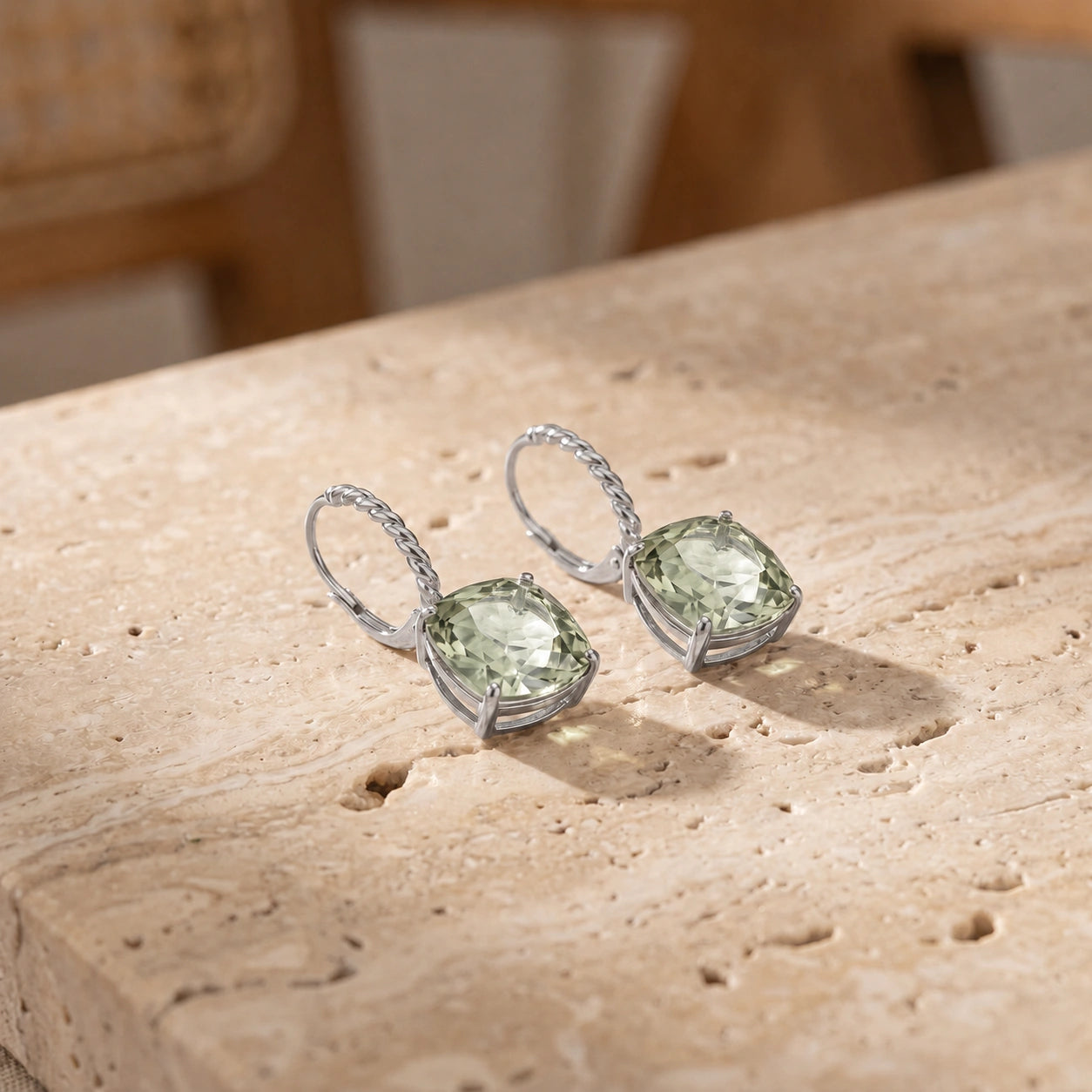 White Gold Green Amethyst — Mariaamabile
