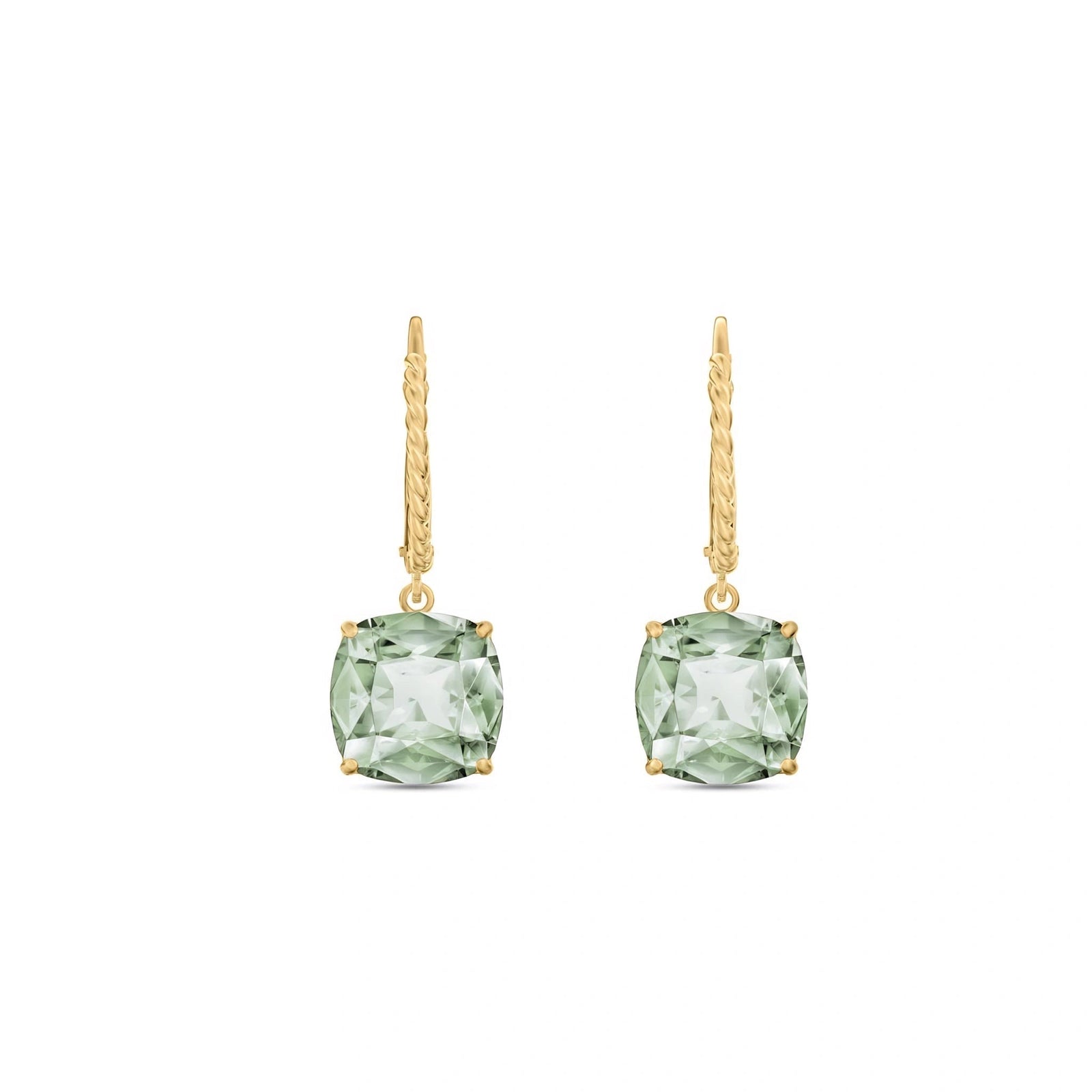 Yellow Gold Green Amethyst — Mariaamabile