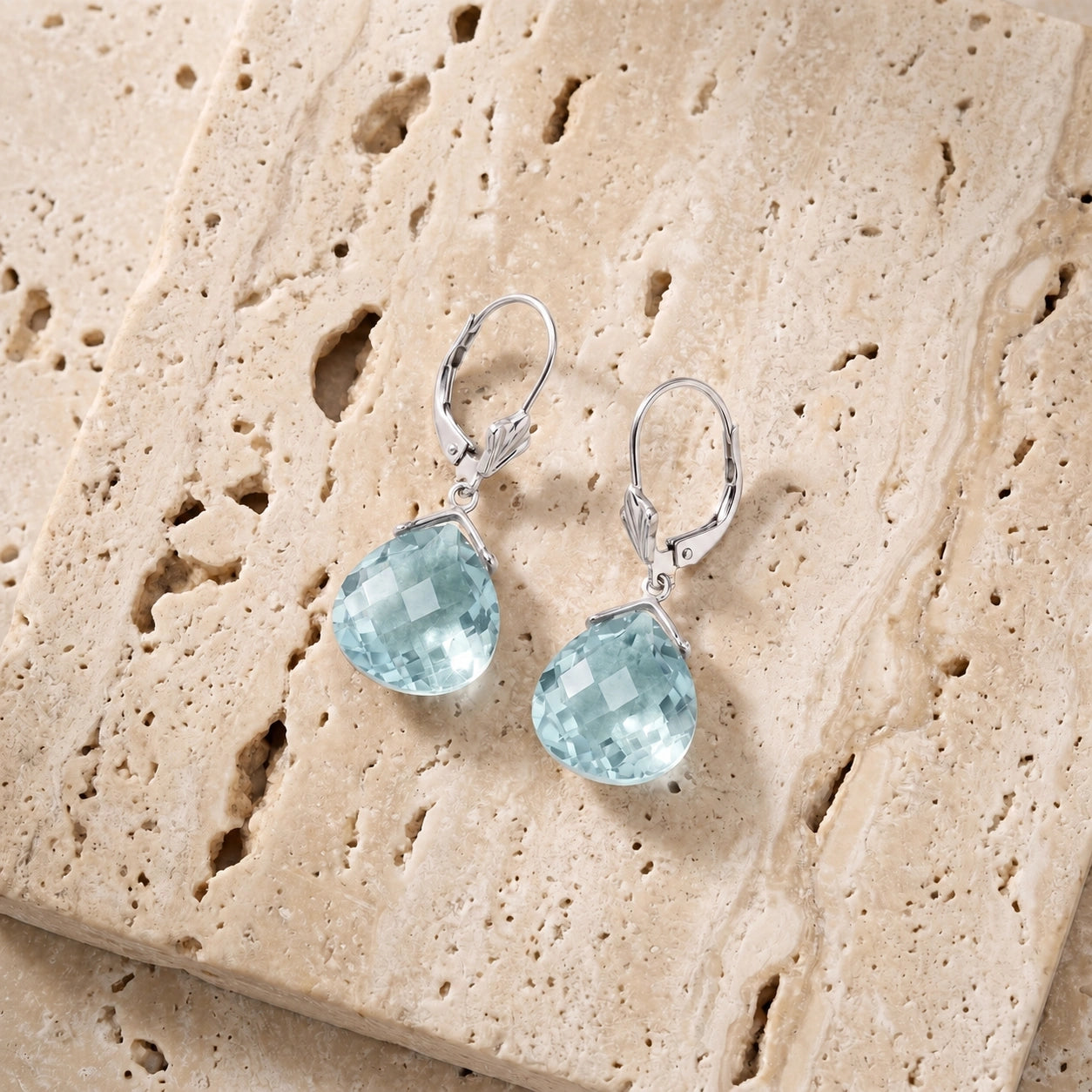 White Gold Blue Topaz — Mariagina