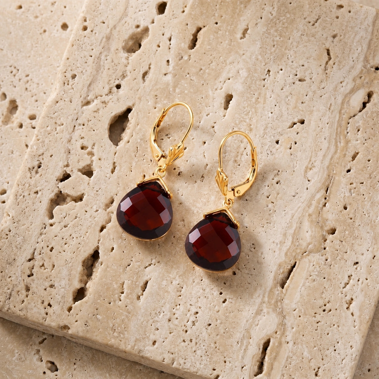 Yellow Gold Garnet — Mariagina